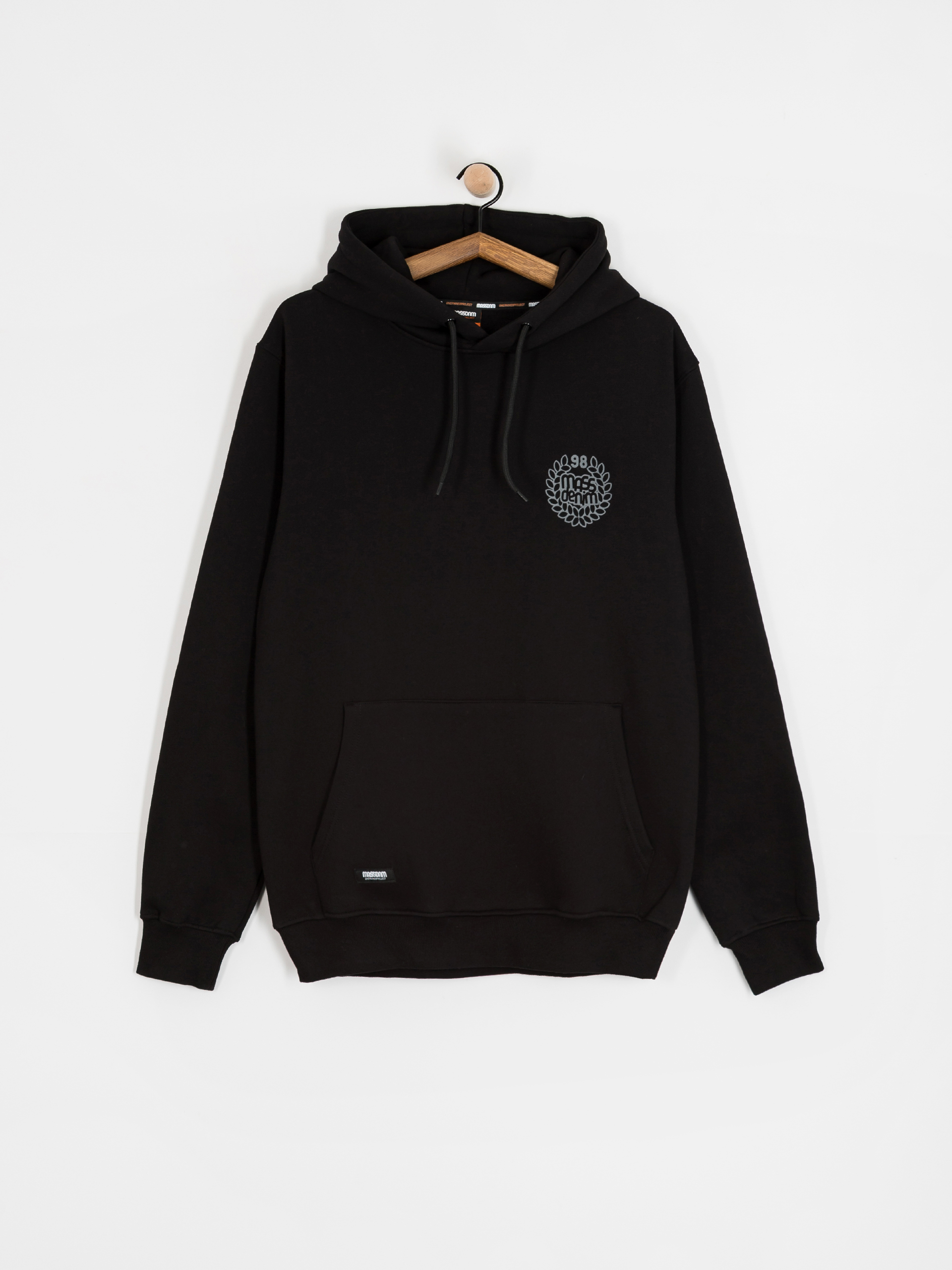 Hanorac cu glugă MassDnm Base Back HD (black)