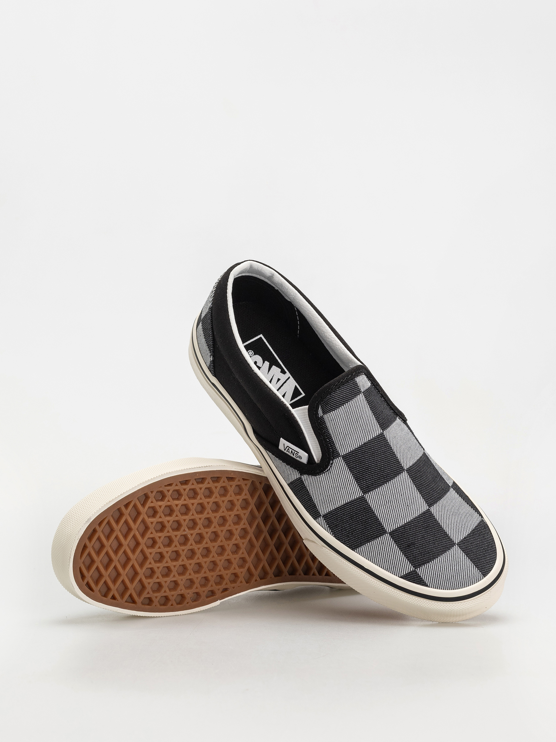 Pantofi Vans Classic Slip On (mono checkerboard black)