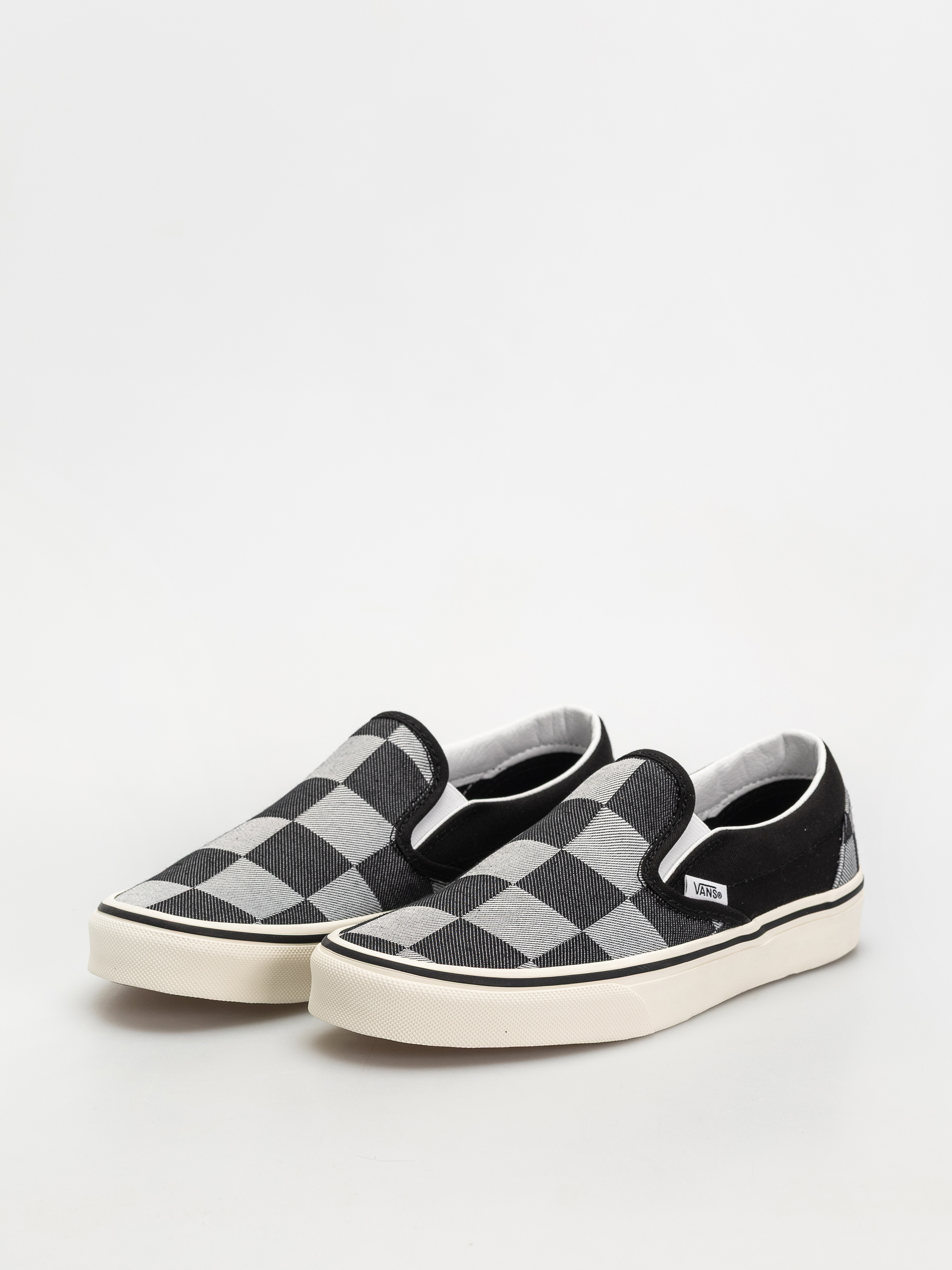 Pantofi Vans Classic Slip On (mono checkerboard black)