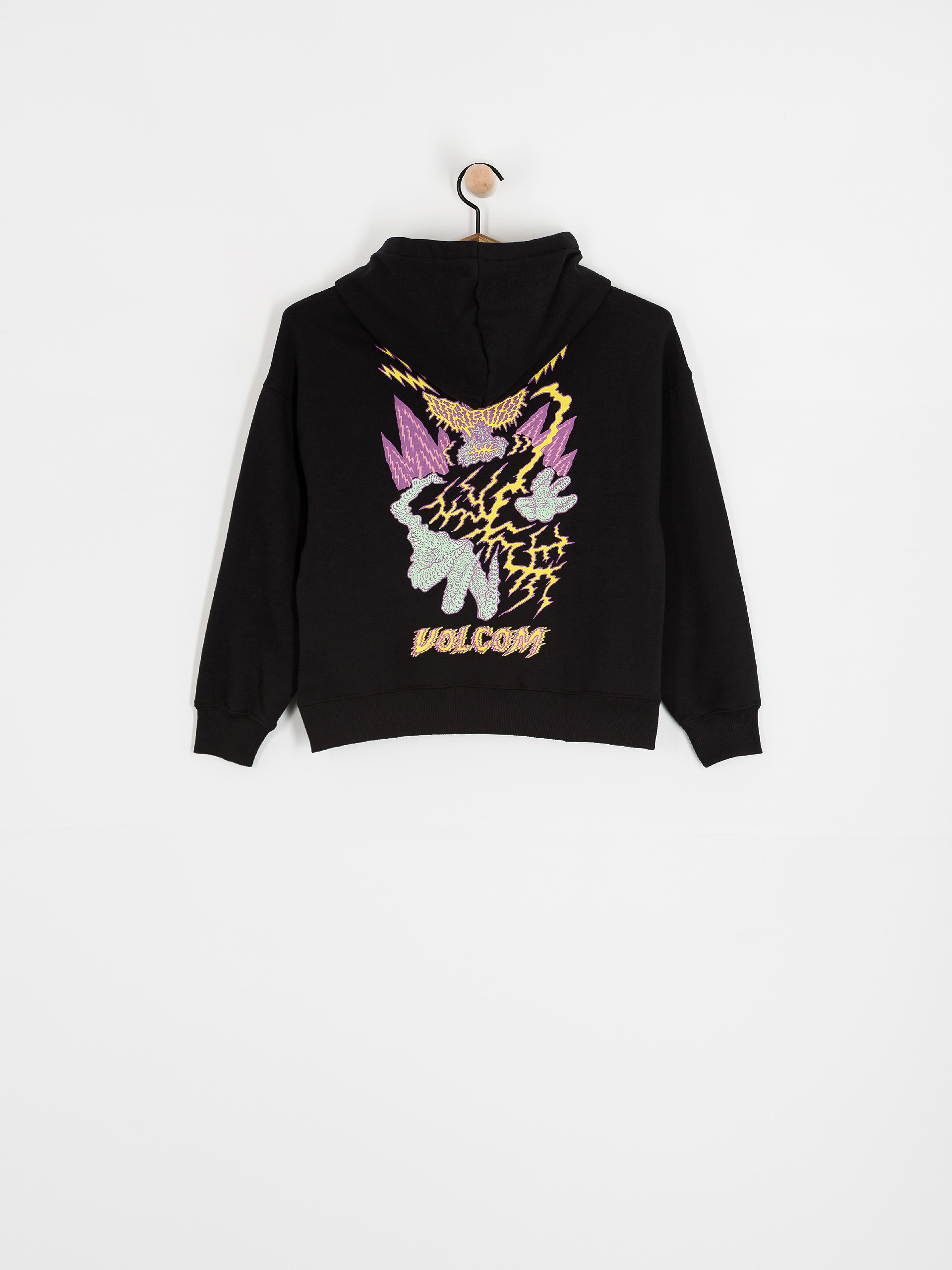 Hanorac cu glugă Volcom Fa Tetsunori HD JR (black)