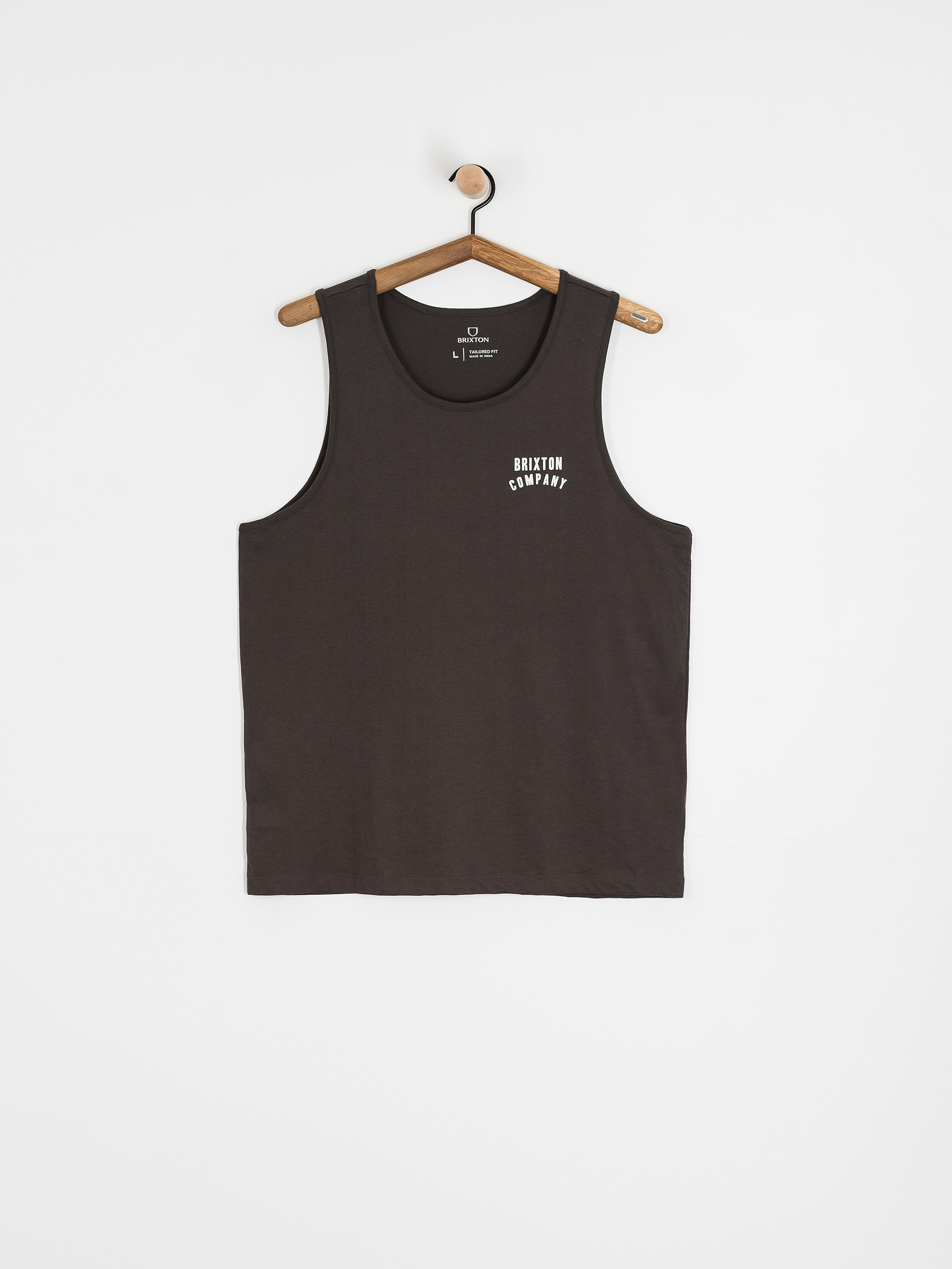 Tricou Brixton Woodburn (washed black/white/white)
