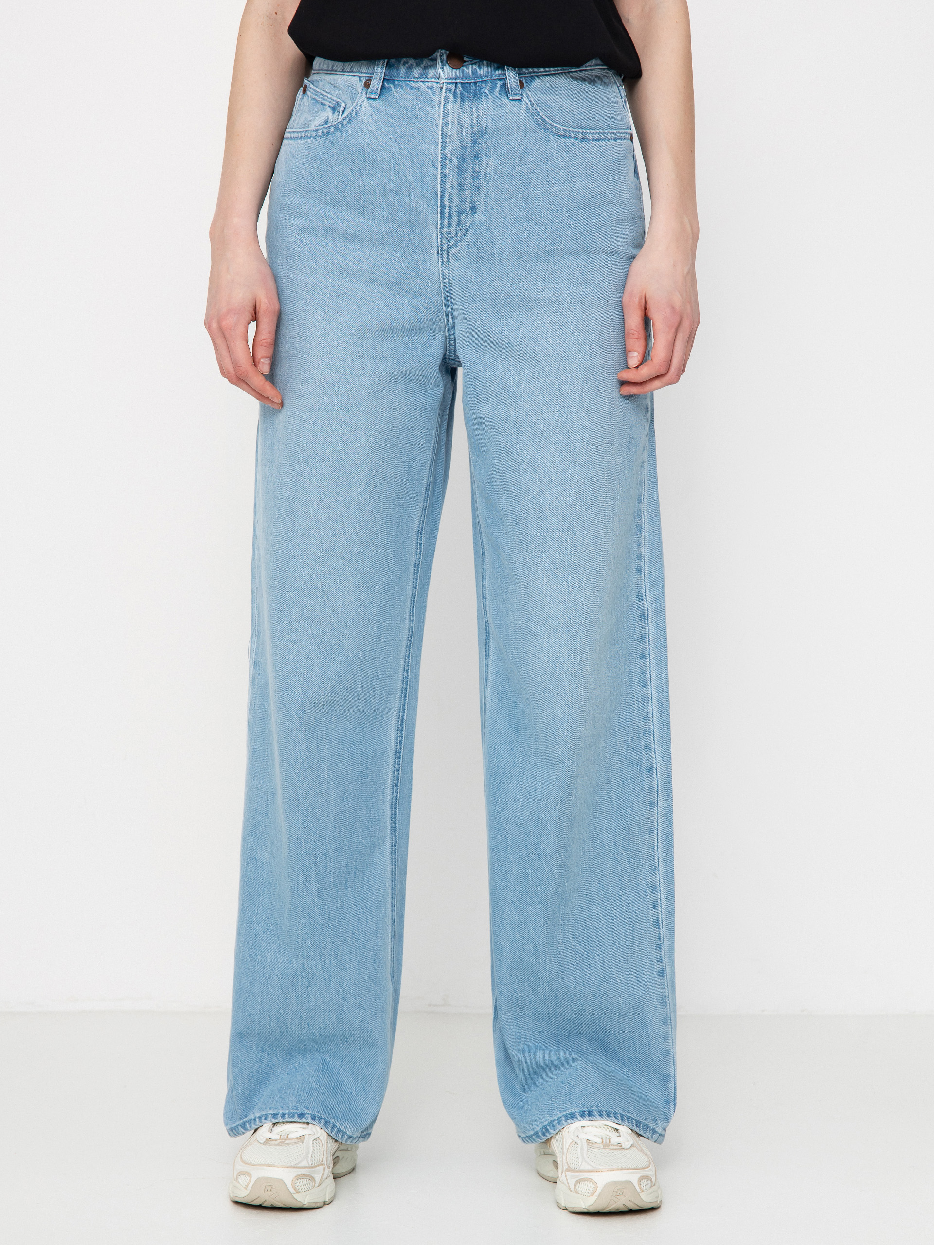 Pantaloni Volcom Stoned Bf Hirise Wmn (blue bird)