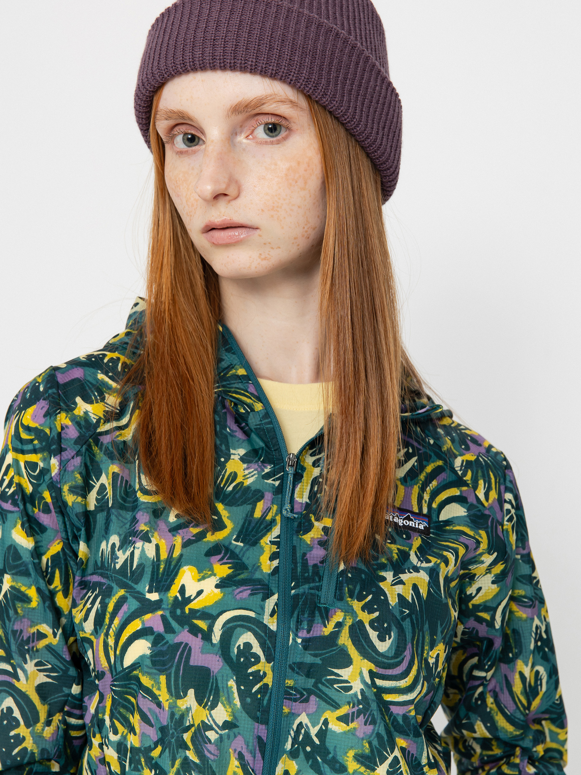 Geacă Patagonia Houdini Wmn (wild botanist/wetland blue)