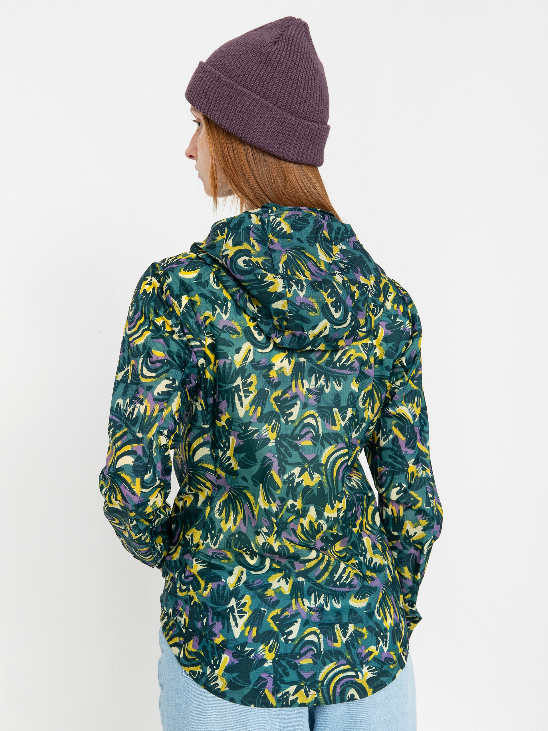 Geacă Patagonia Houdini Wmn (wild botanist/wetland blue)