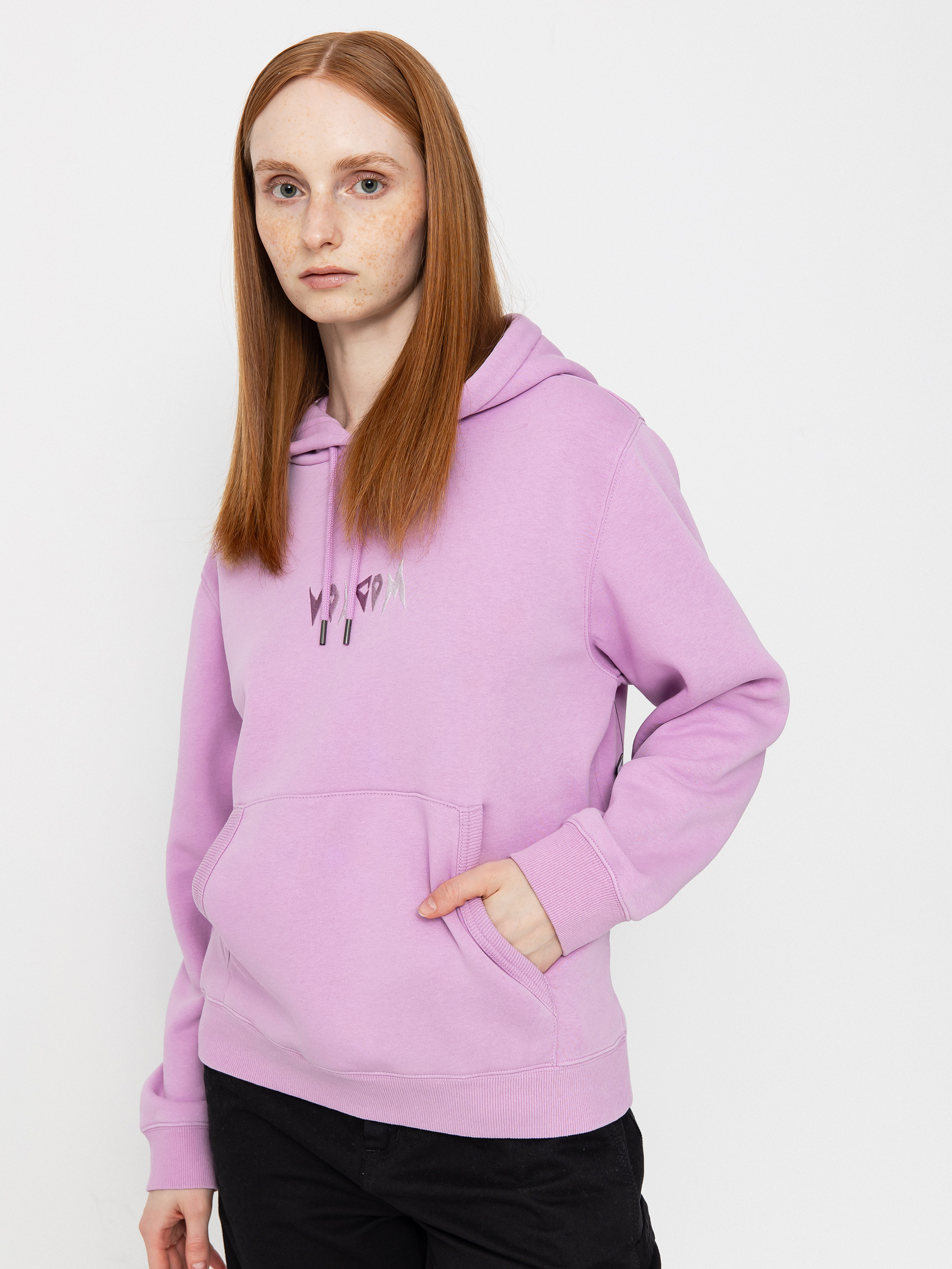 Hanorac cu glugă Volcom Spikstone HD Wmn (iris purple)