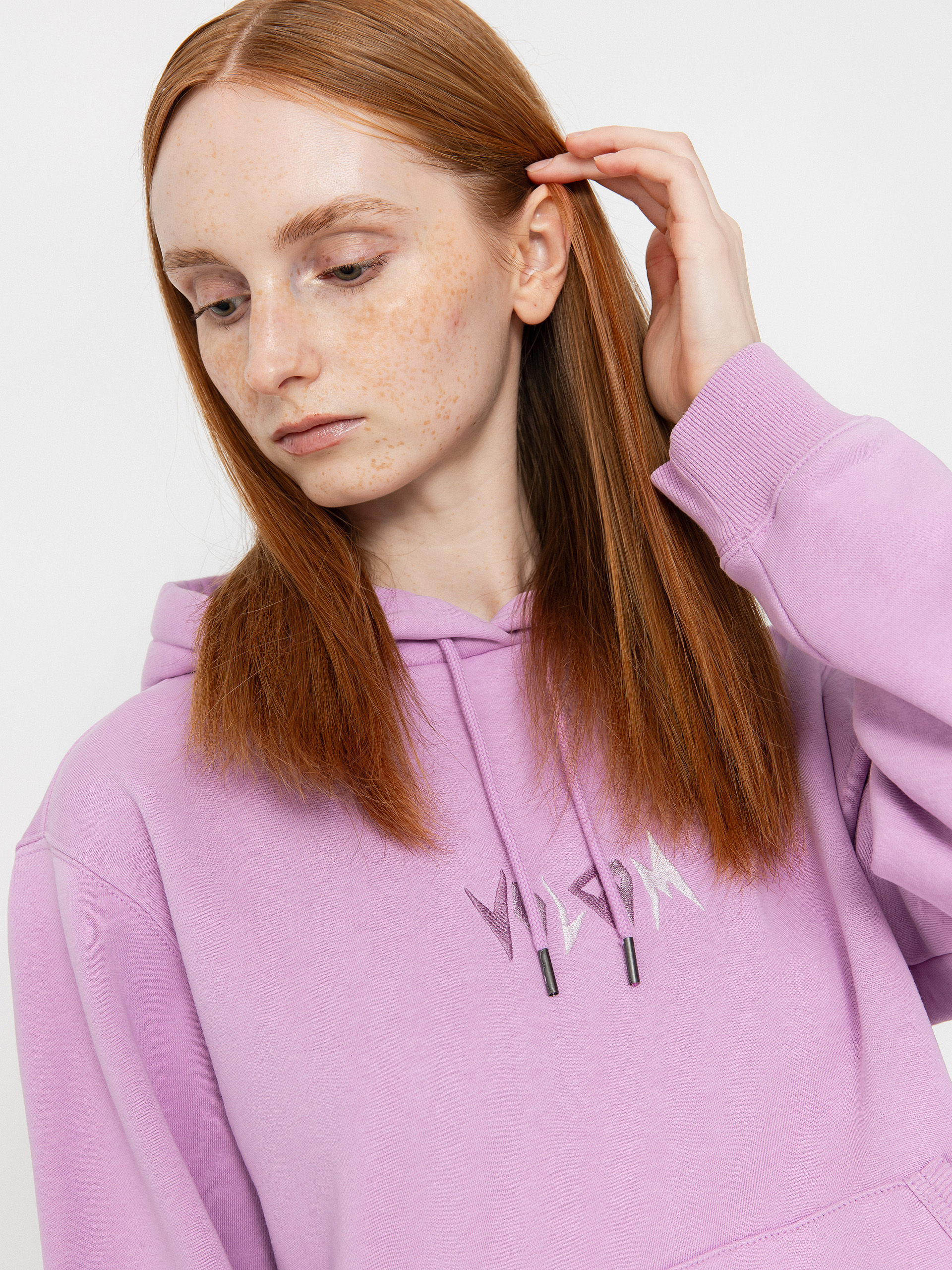 Hanorac cu glugă Volcom Spikstone HD Wmn (iris purple)