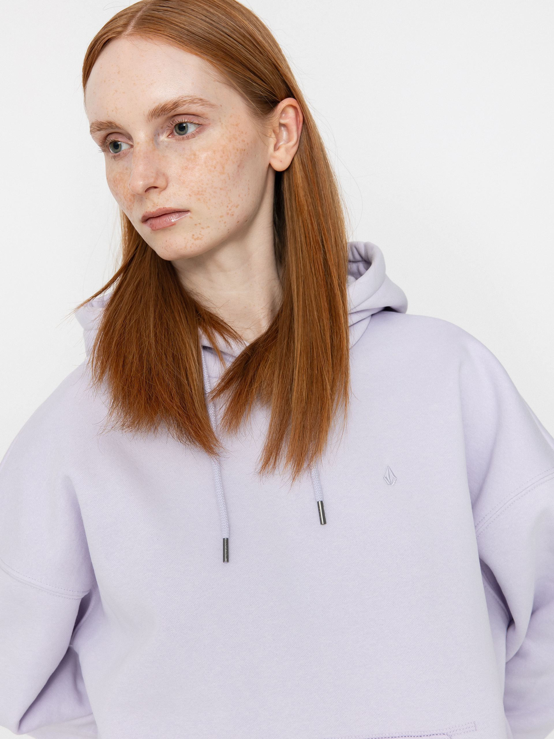 Hanorac cu glugă Volcom Stone Heart Up HD Wmn (dusty lavender)