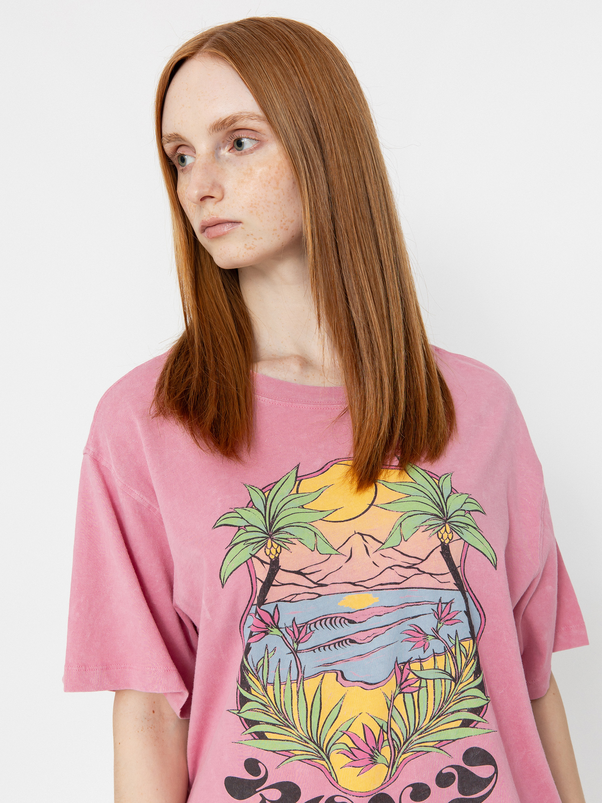 Tricou Roxy Sunnyoversize Optic Wash Wmn (orchid smoke)