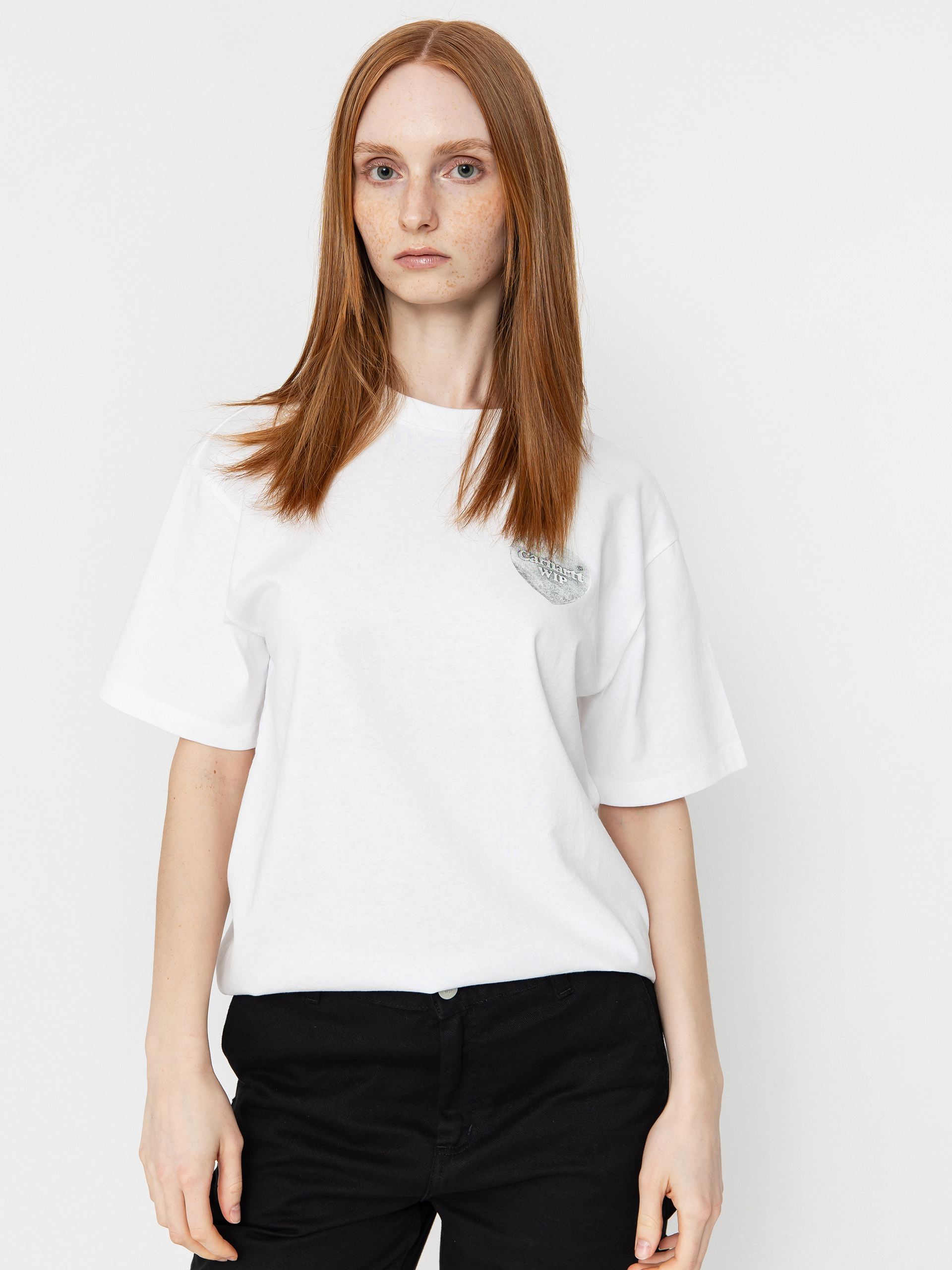 Tricou Carhartt WIP Hartt Chain Wmn (white)