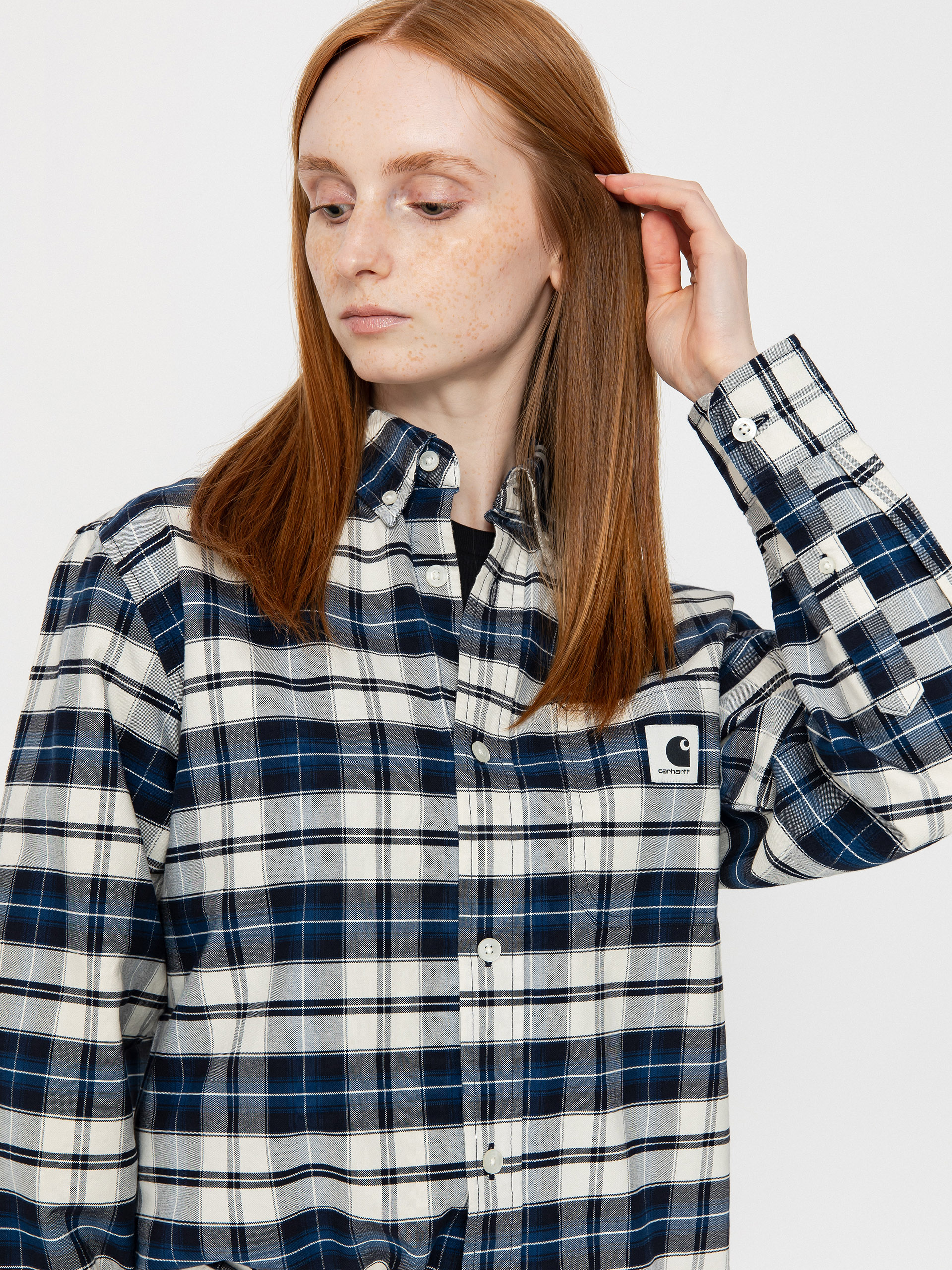 Cămașă Carhartt WIP Tarbell Wmn (tarbell check/dark navy/white)