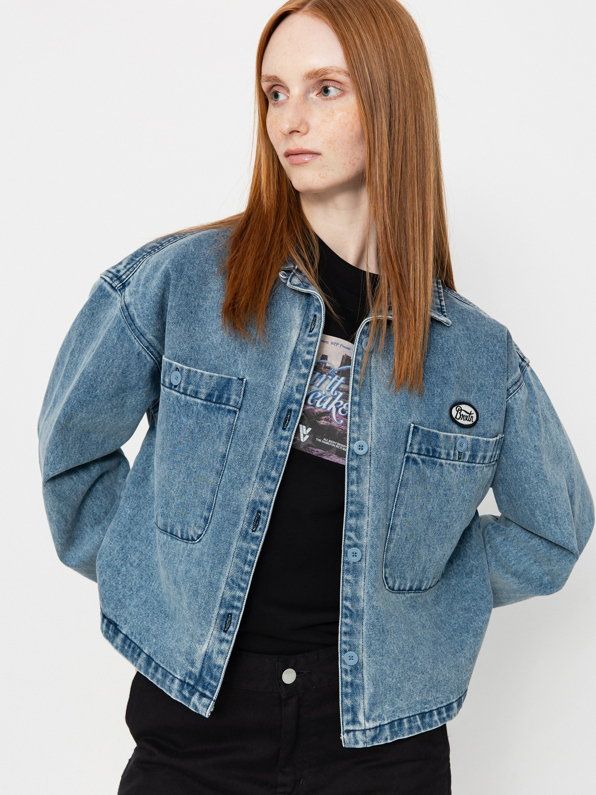 Cămașă Brixton Utopia Overshirt Wmn (lt denim)