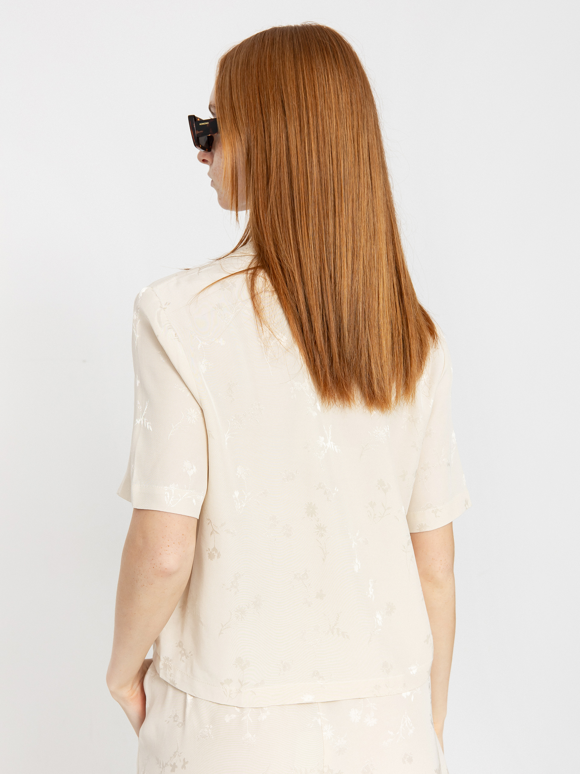 Cămașă Brixton Silky Jacquard Button Down Wmn (whitecap floral jacquard)