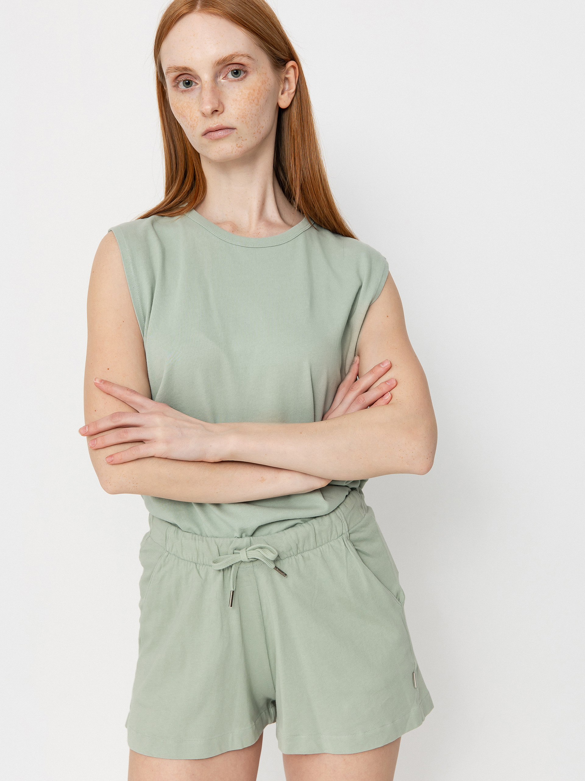 Tricou Brixton Carefree Organic Gd Muscle Tan Wmn (sage green)