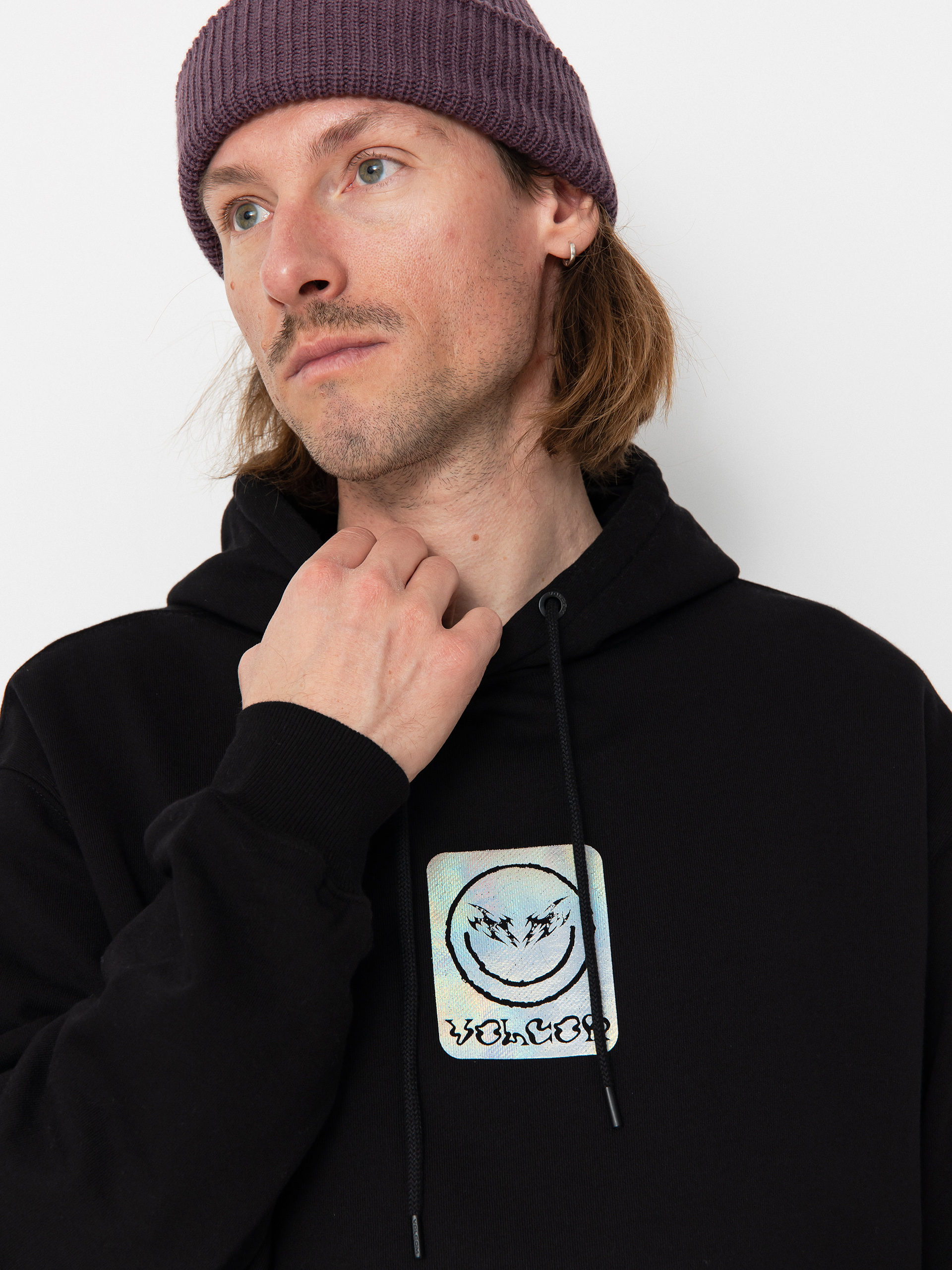 Hanorac cu glugă Volcom Fa F Rygalski HD (black)