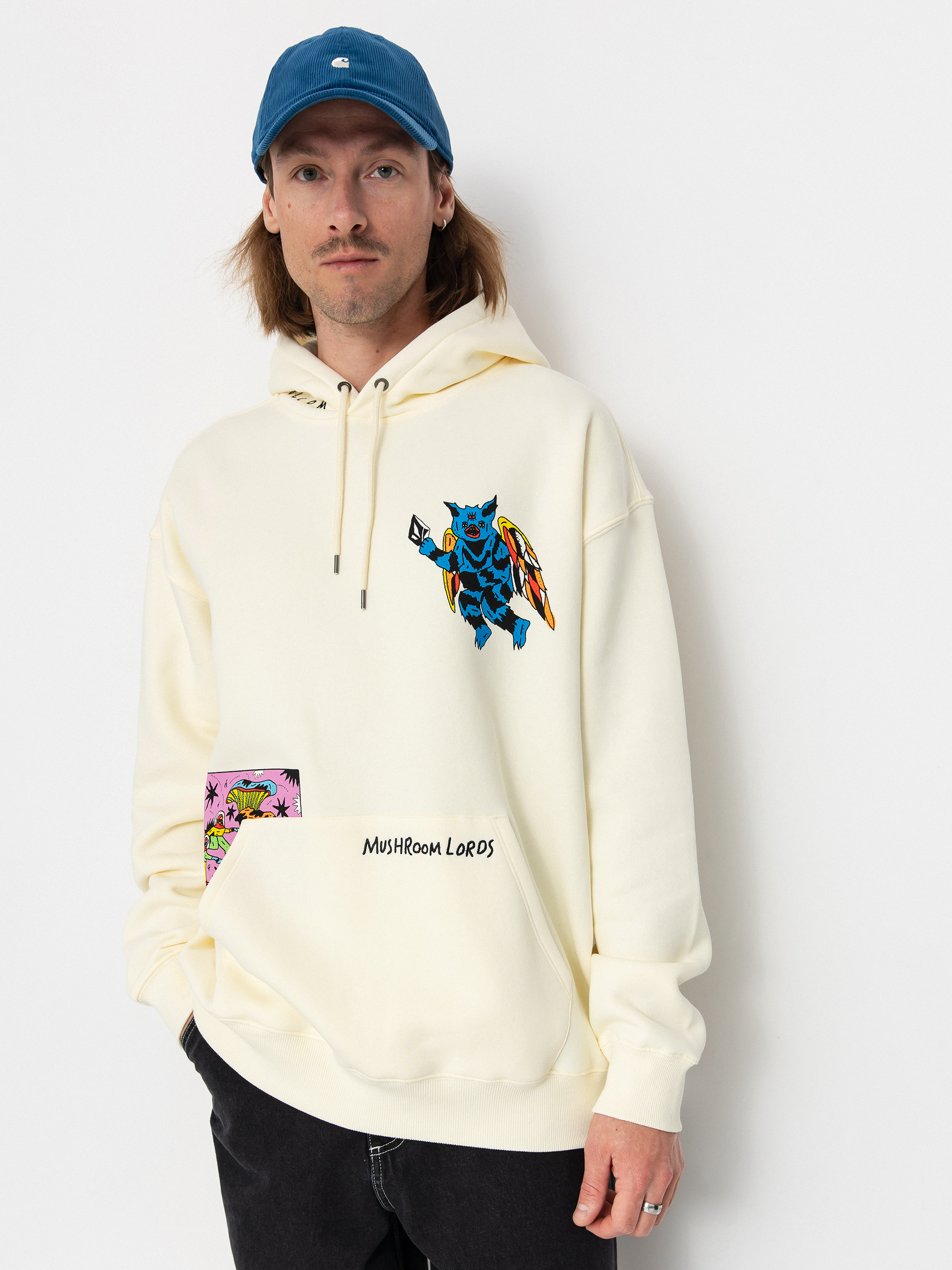 Hanorac cu glugă Volcom Fa Bob Mollema 2 HD (light beige)