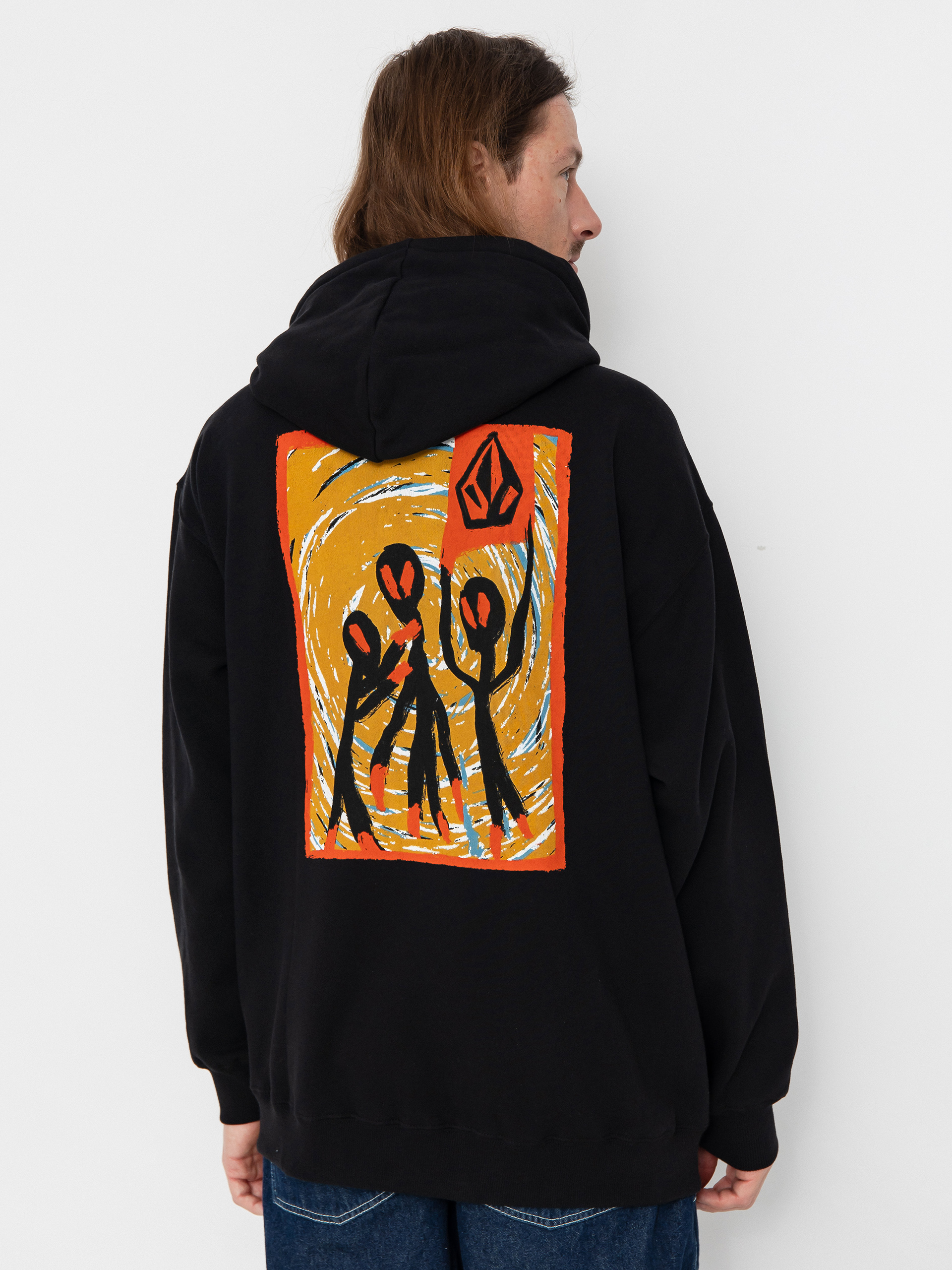 Hanorac cu glugă Volcom Gonyvaders HD (black)