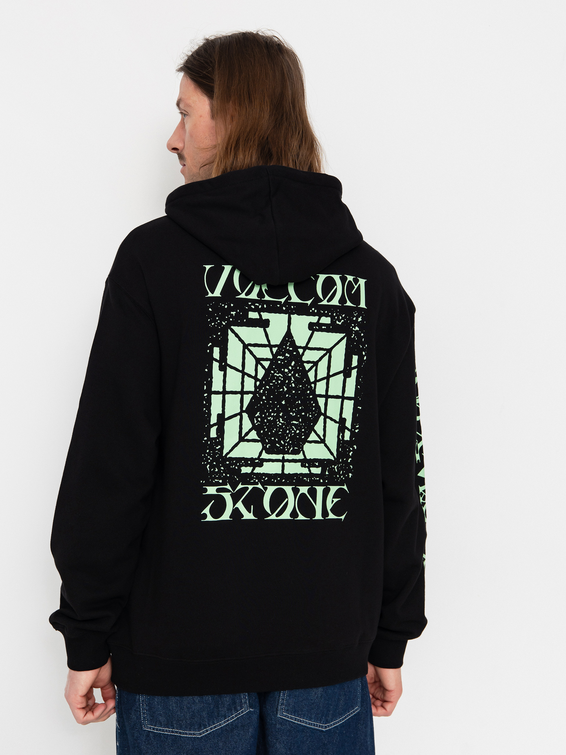 Hanorac cu glugă Volcom Handerry HD (black)