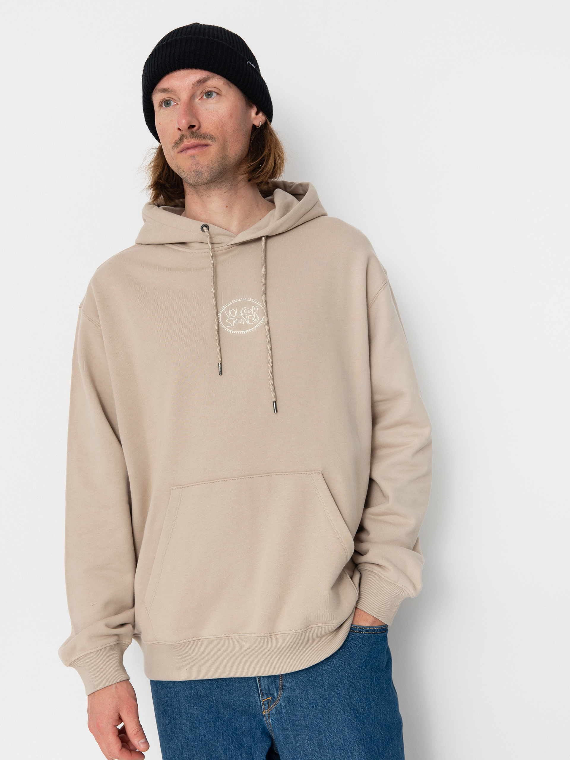 Hanorac cu glugă Volcom Handerry HD (light khaki)