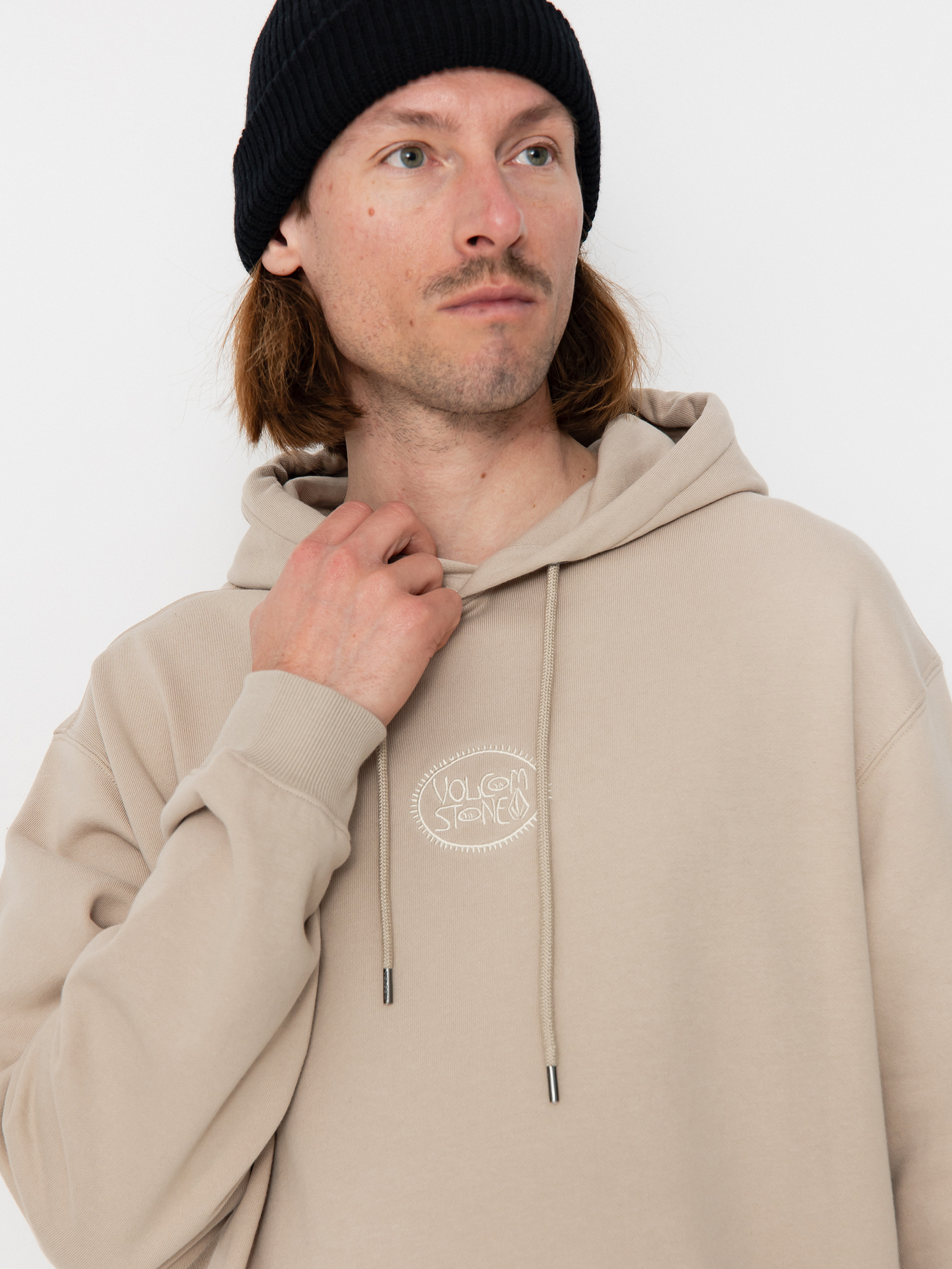 Hanorac cu glugă Volcom Handerry HD (light khaki)