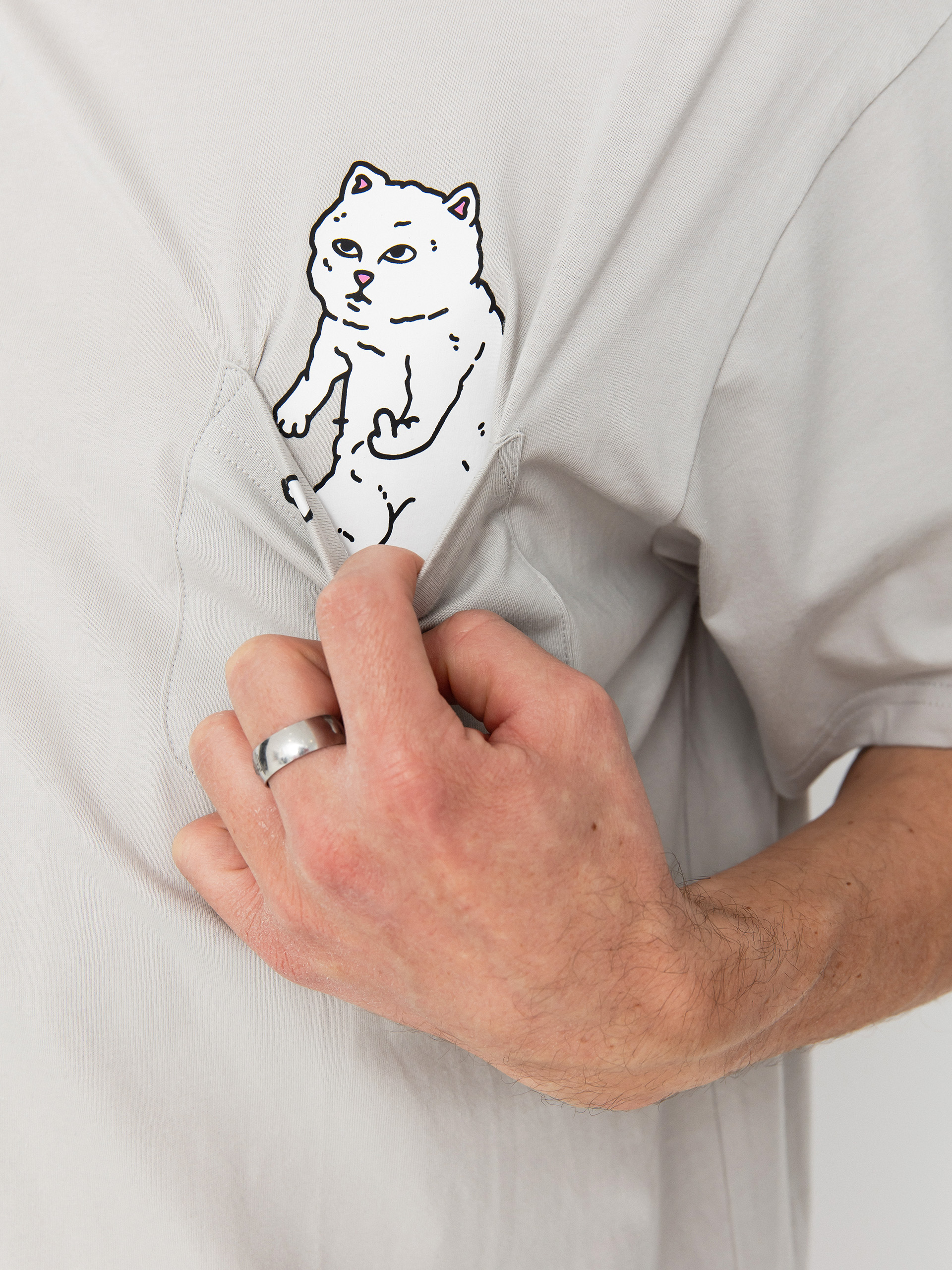 Tricou RipNDip For Sale Pocket (grey)