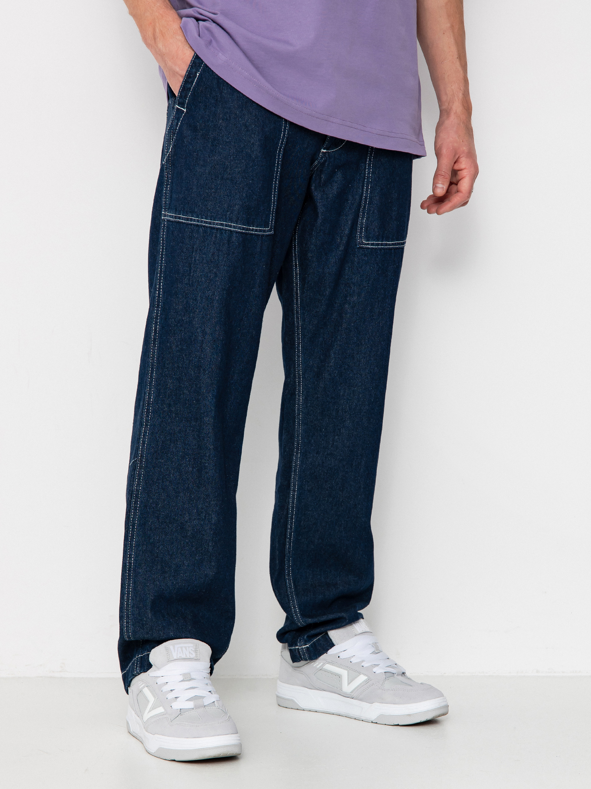 Pantaloni Vans Fatigue Loose Tapered Denim (dark denim)