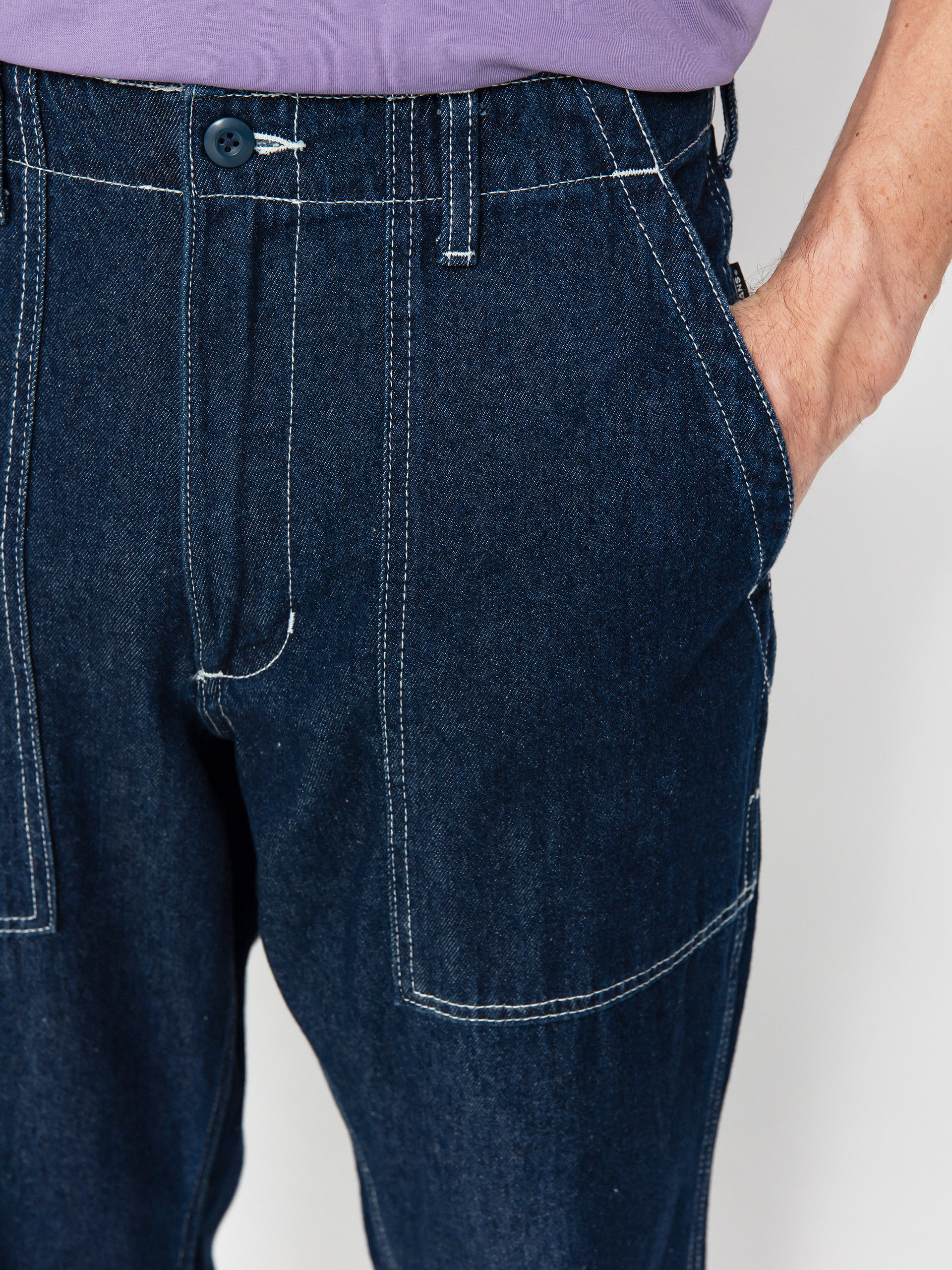 Pantaloni Vans Fatigue Loose Tapered Denim (dark denim)