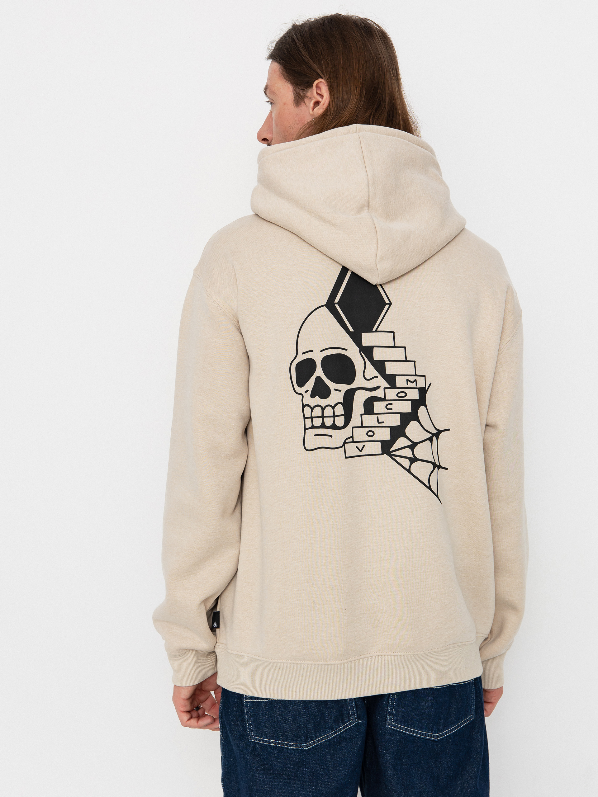 Hanorac cu glugă Volcom Watanite HD (dust heather)