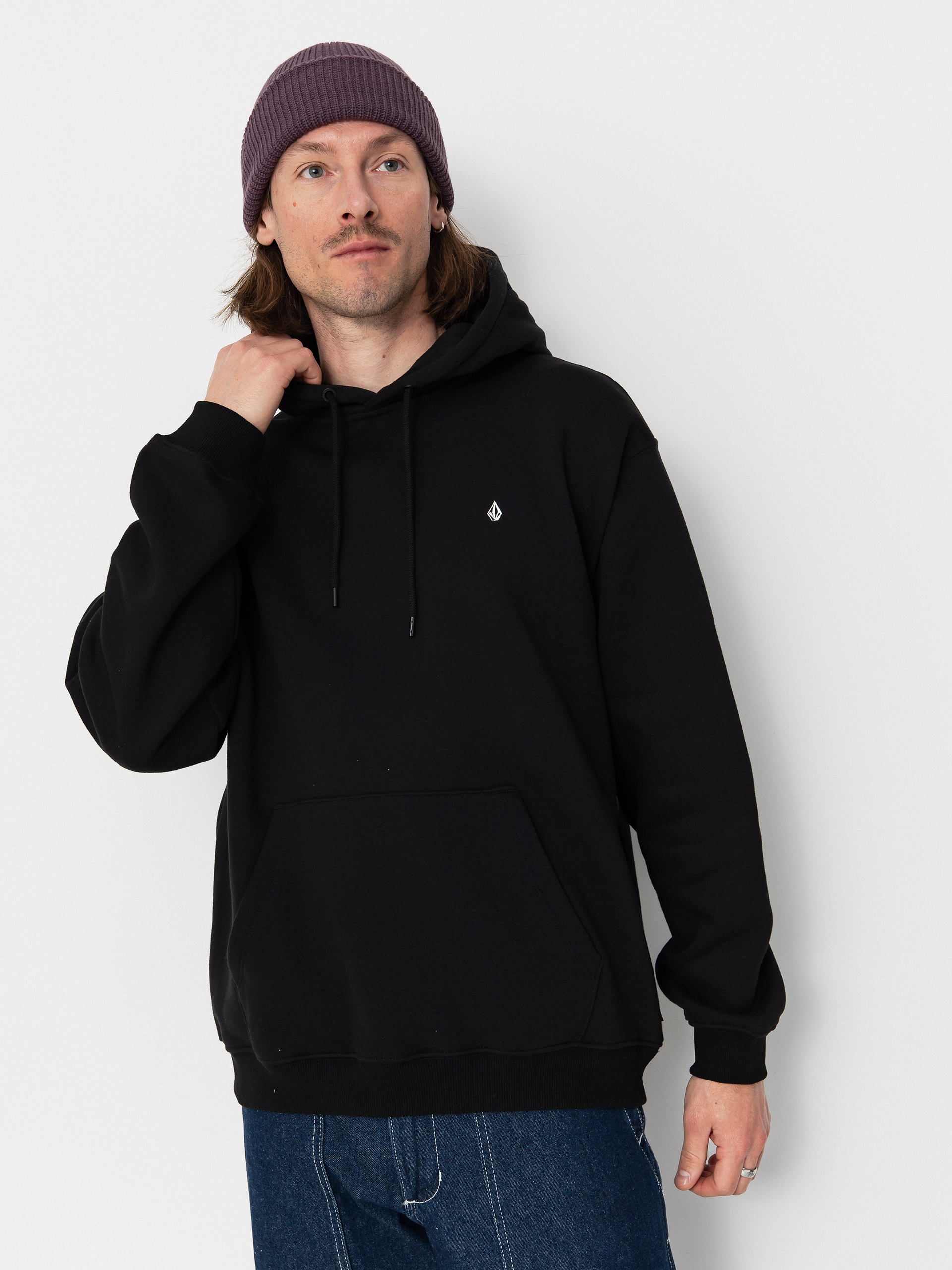 Hanorac cu glugă Volcom Single Stone HD (black)
