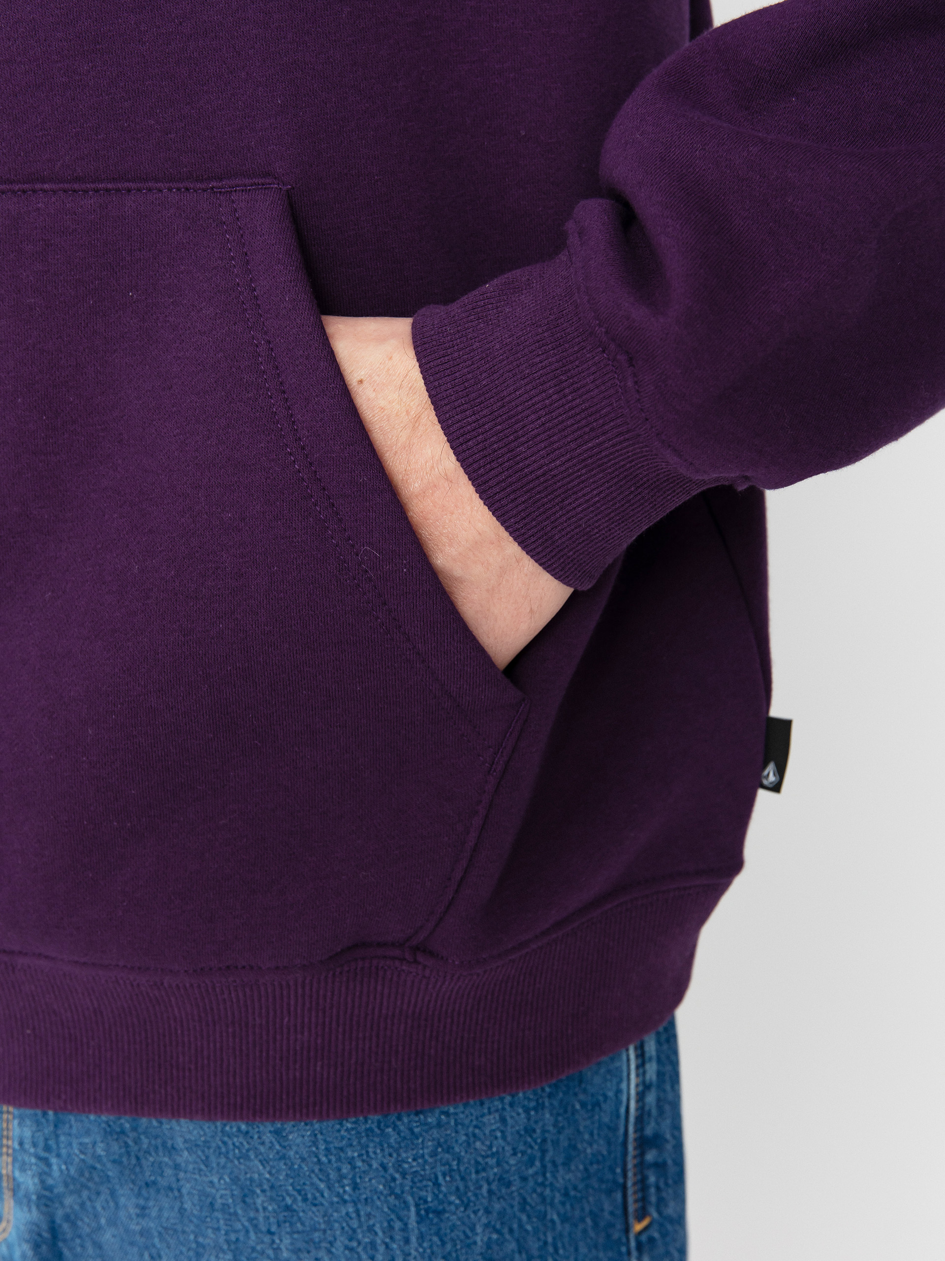 Hanorac cu glugă Volcom Single Stone HD (grape royale)