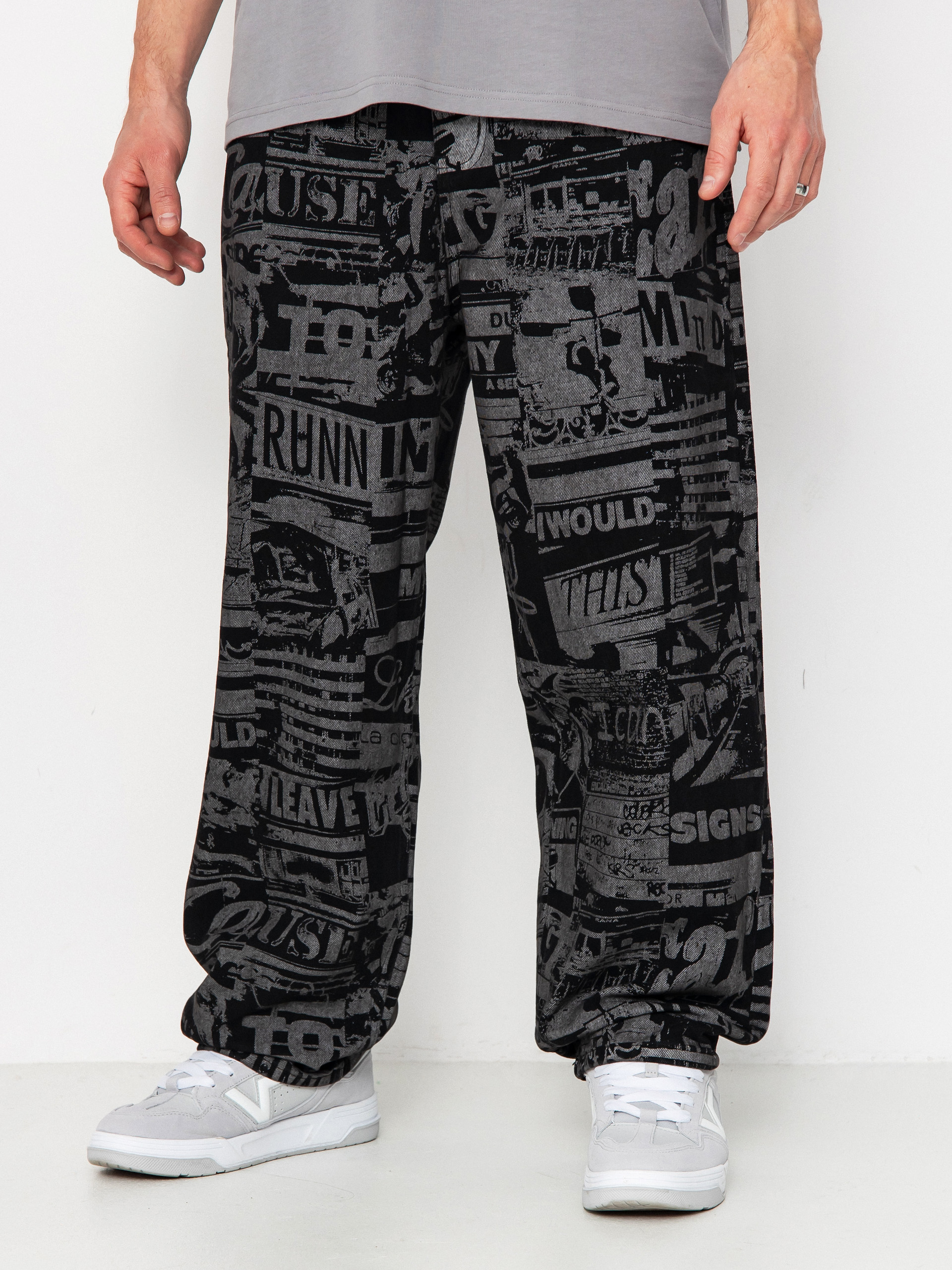 Pantaloni Wasted Paris Mind Casper (faded black/black)