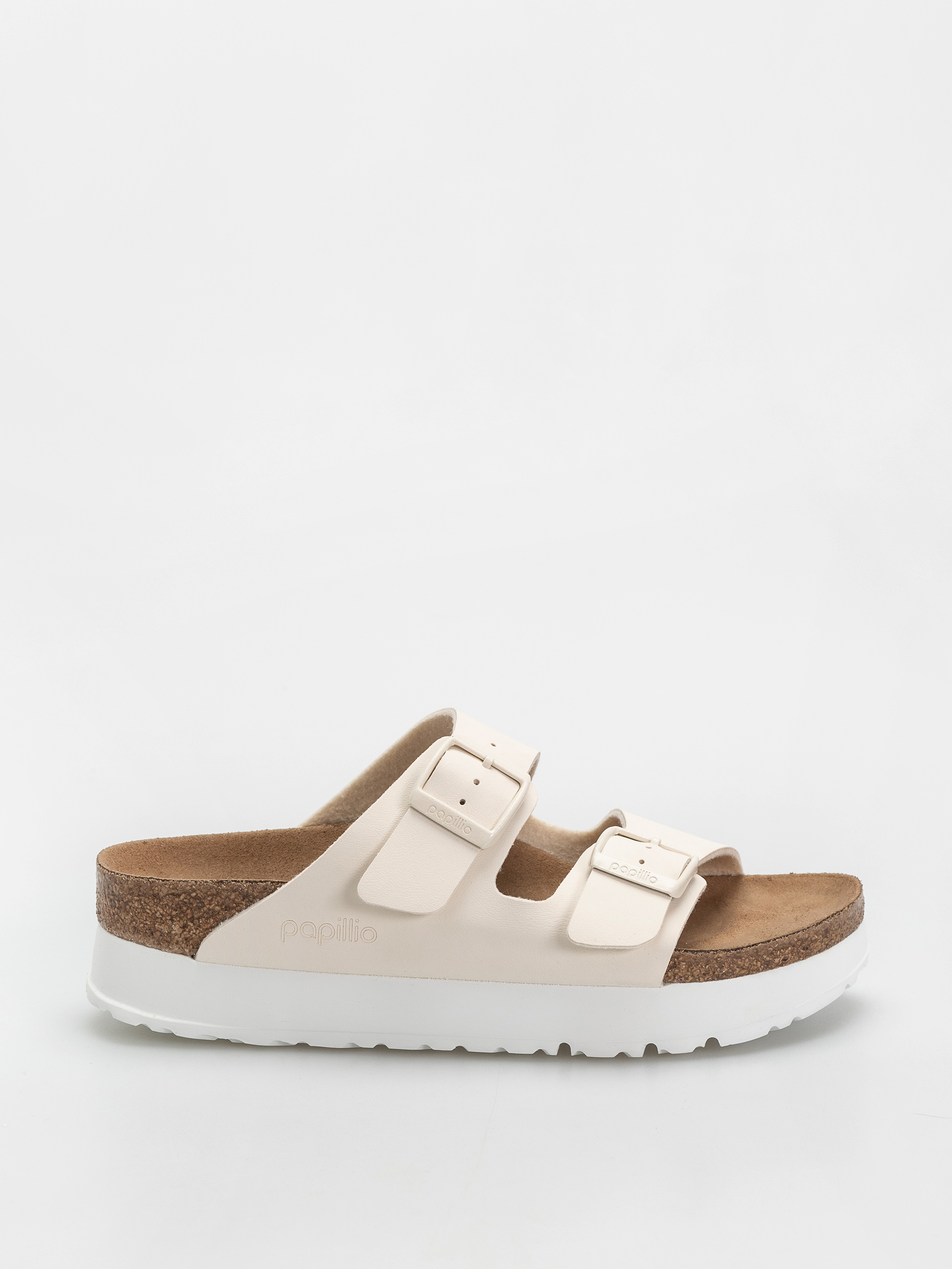 Șlapi Birkenstock Arizona Flex Platform Vegan Narrow Wmn (eggshell)