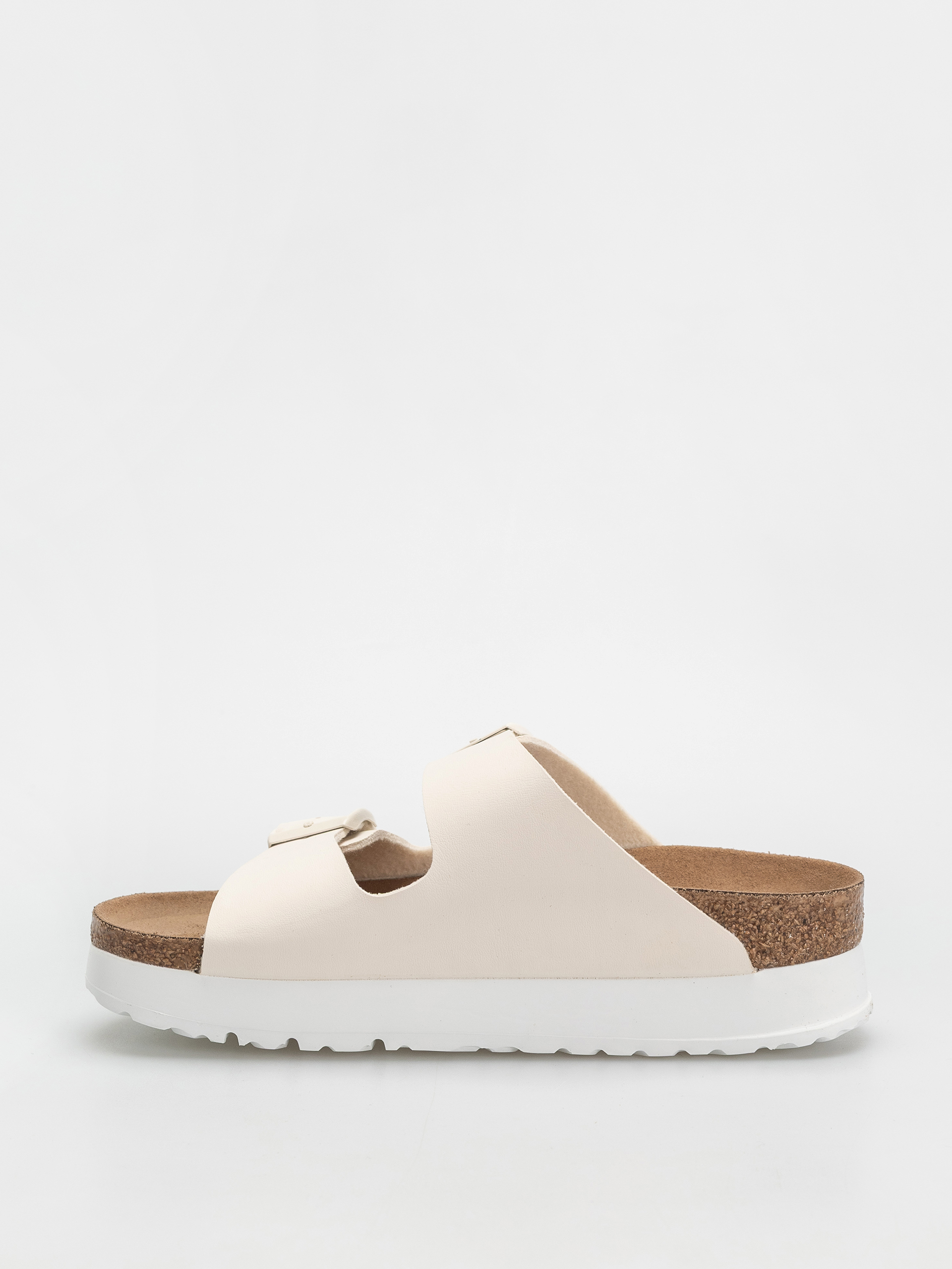 Șlapi Birkenstock Arizona Flex Platform Vegan Narrow Wmn (eggshell)