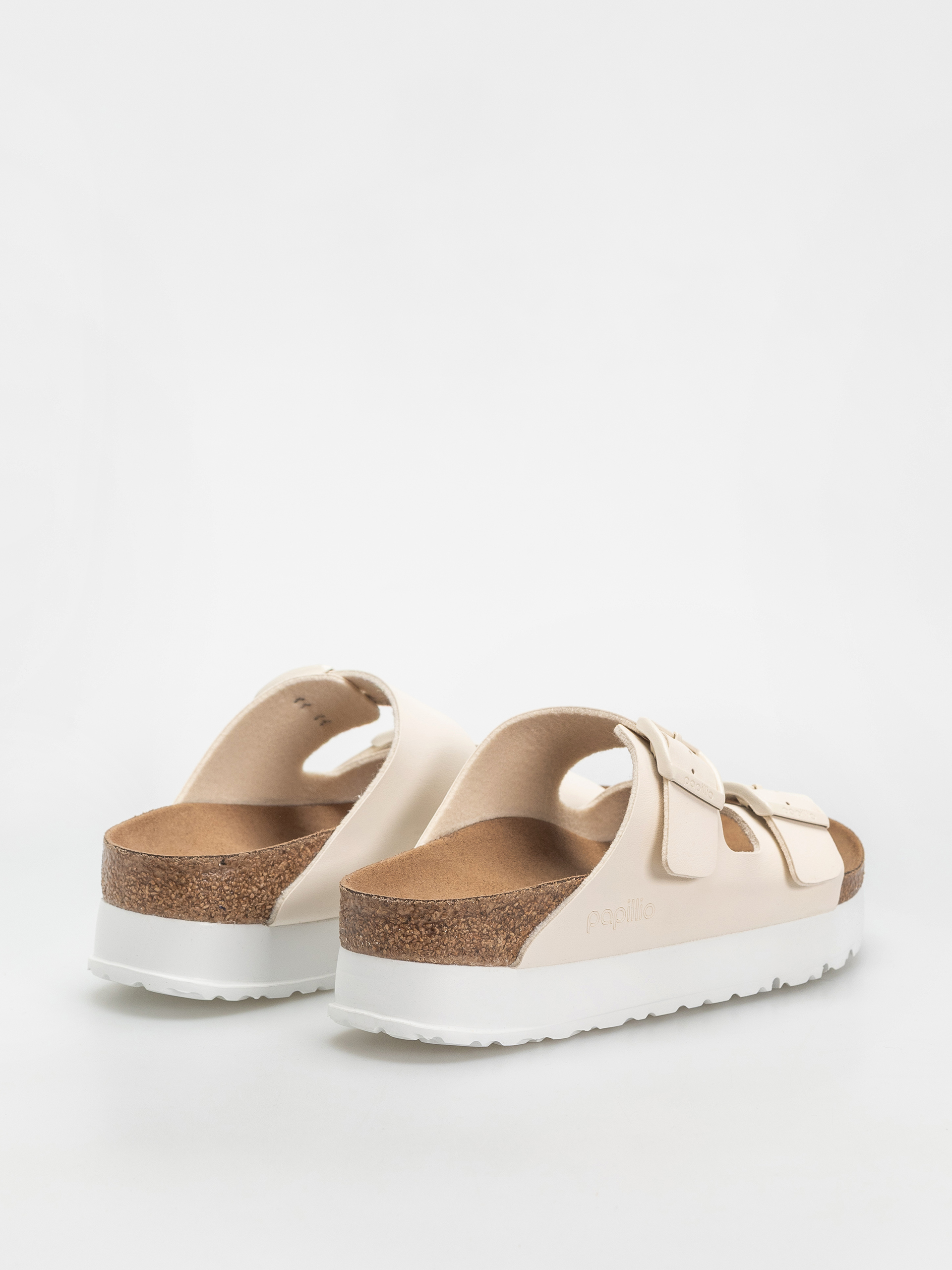 Șlapi Birkenstock Arizona Flex Platform Vegan Narrow Wmn (eggshell)