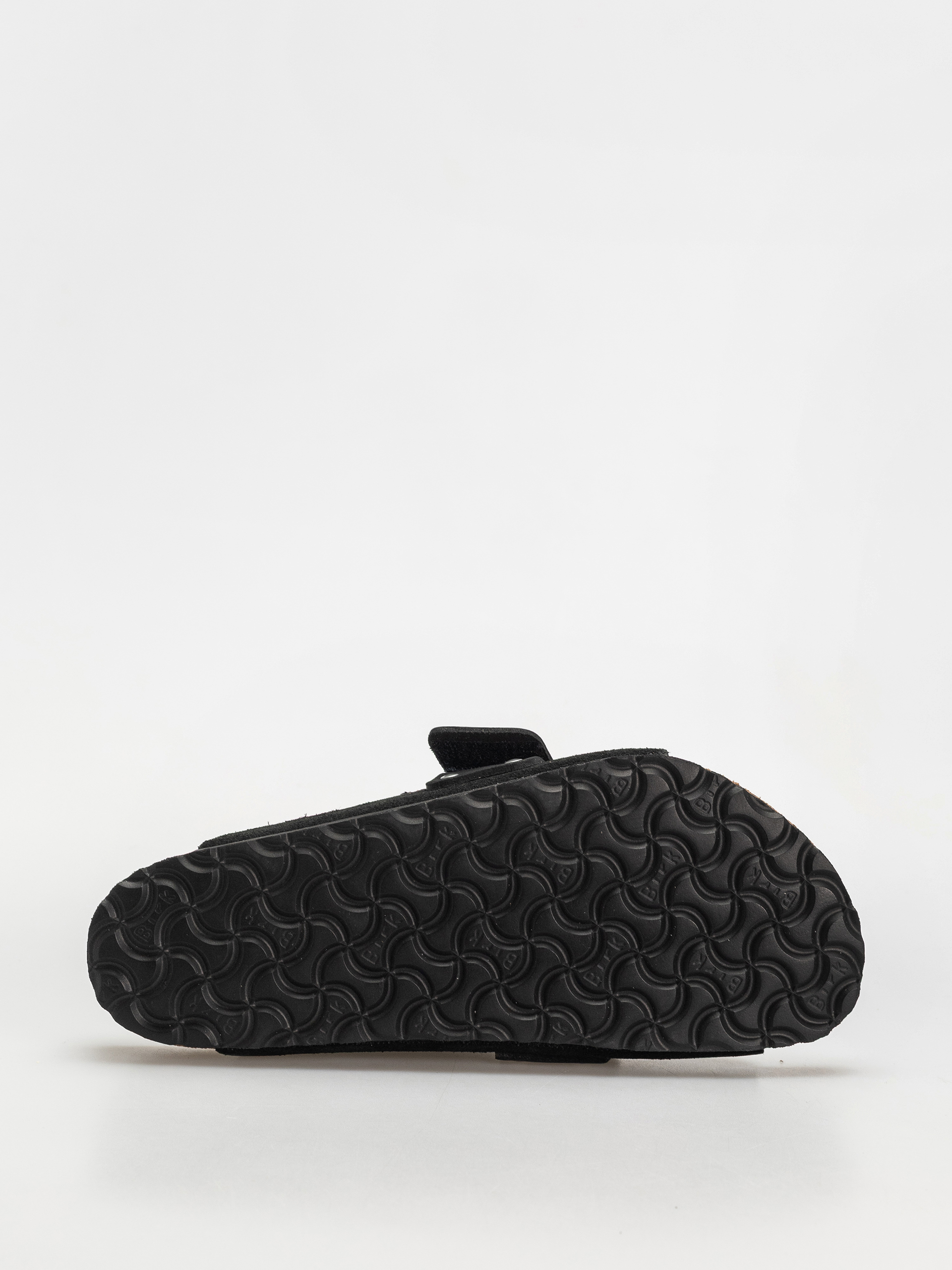 Șlapi Birkenstock Kyoto Nubuck Suede Leather Regular (black)