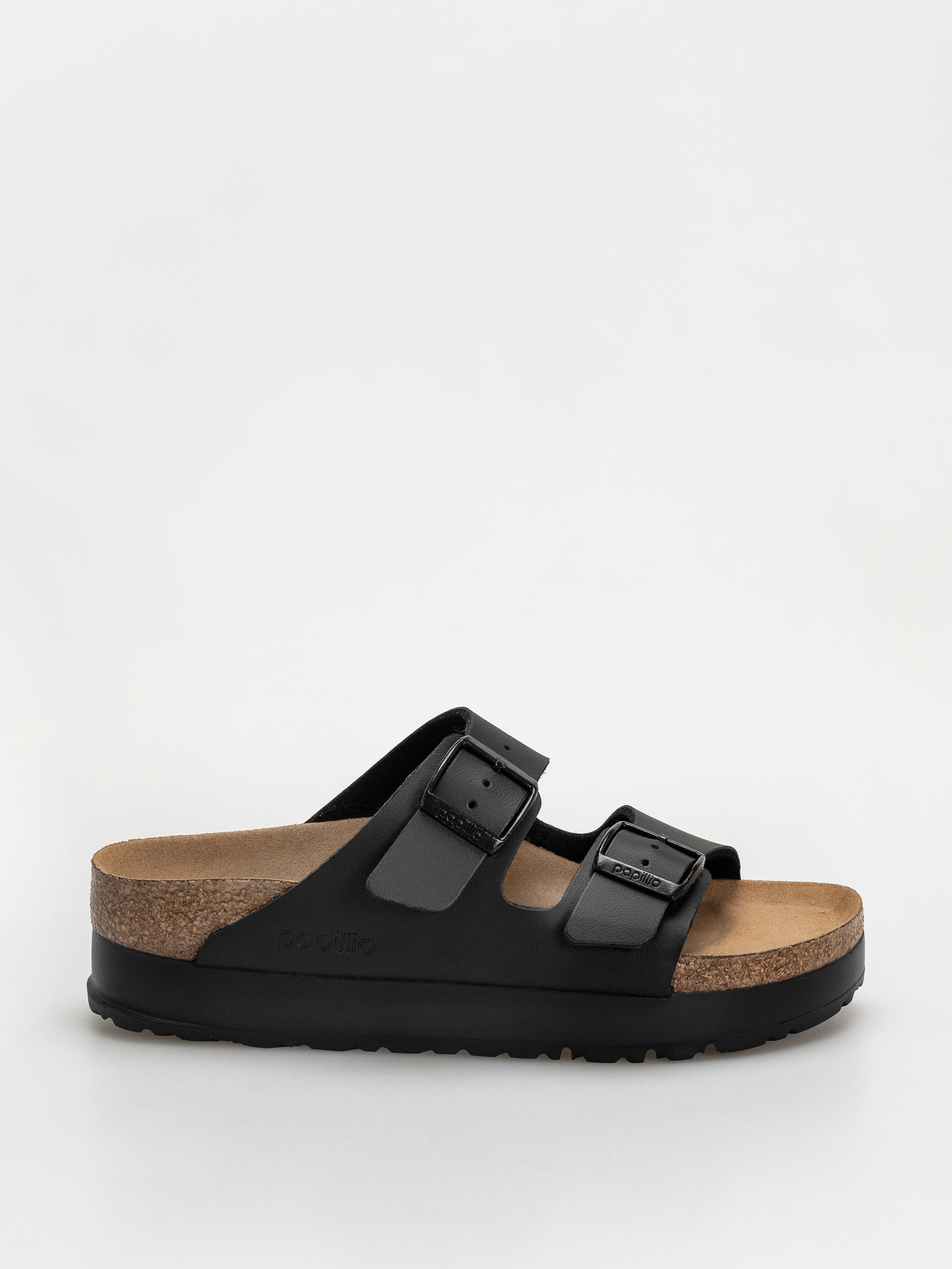Șlapi Birkenstock Arizona Flex Platform Vegan Narrow Wmn (black)