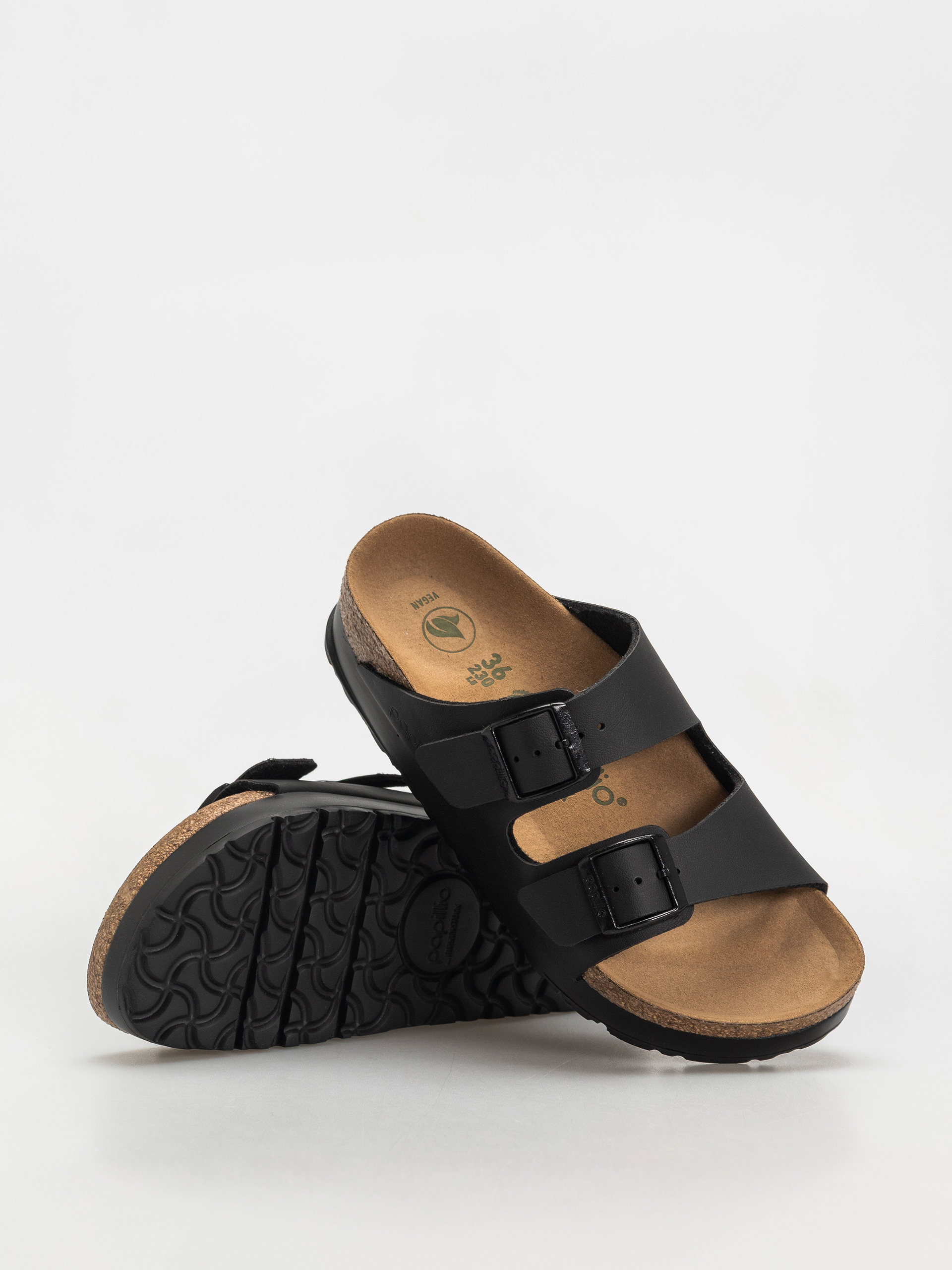 Șlapi Birkenstock Arizona Flex Platform Vegan Narrow Wmn (black)