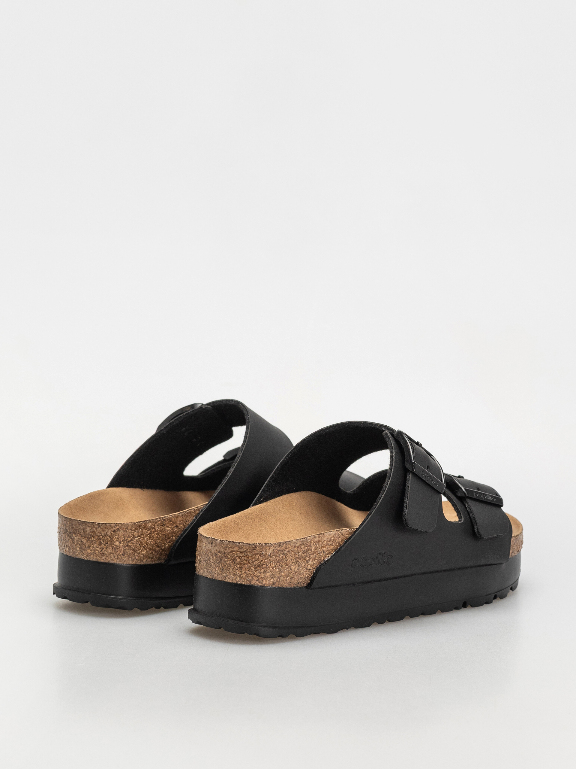 Șlapi Birkenstock Arizona Flex Platform Vegan Narrow Wmn (black)