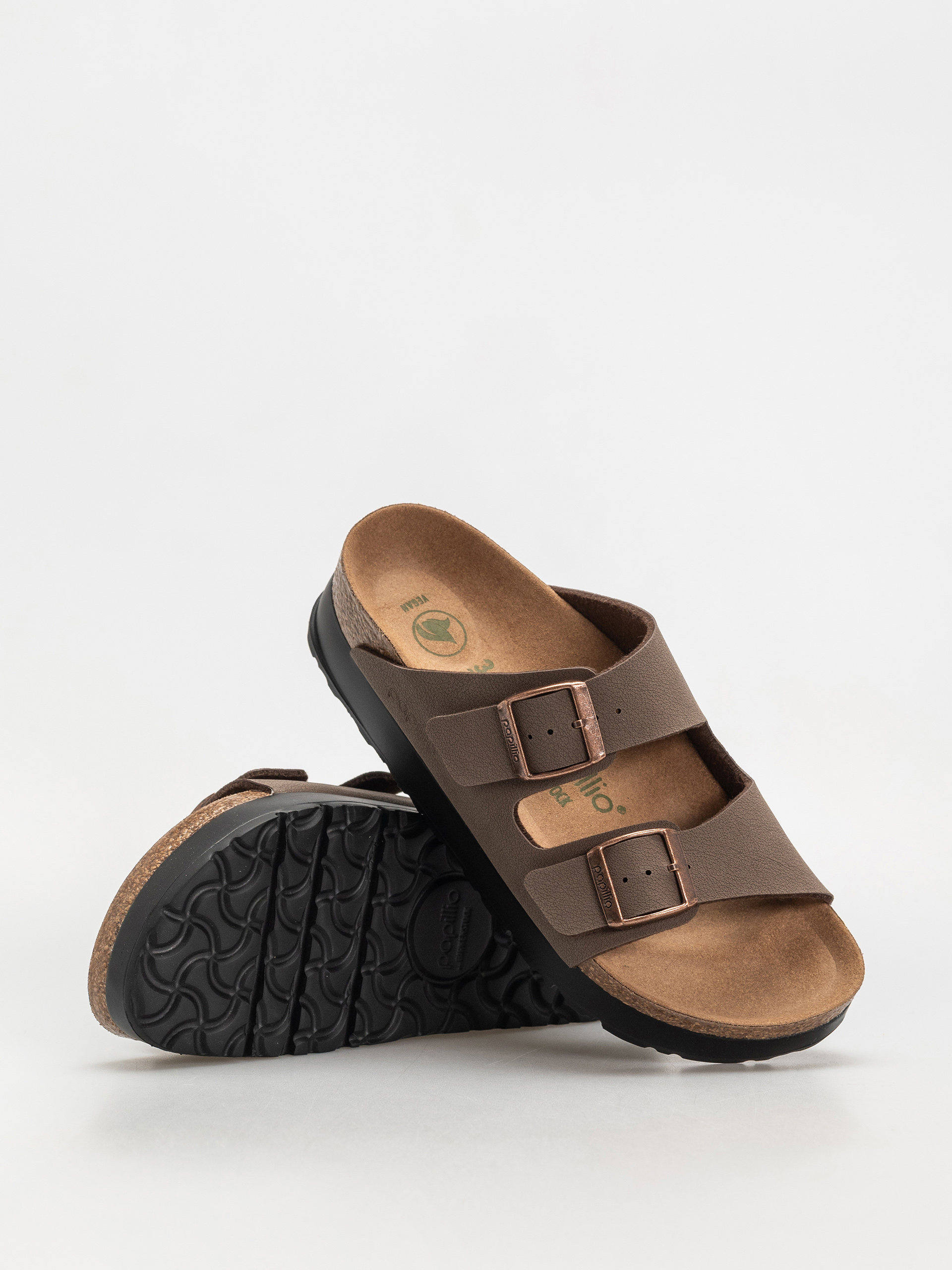 Șlapi Birkenstock Arizona Flex Platform Vegan Narrow Wmn (mocca)