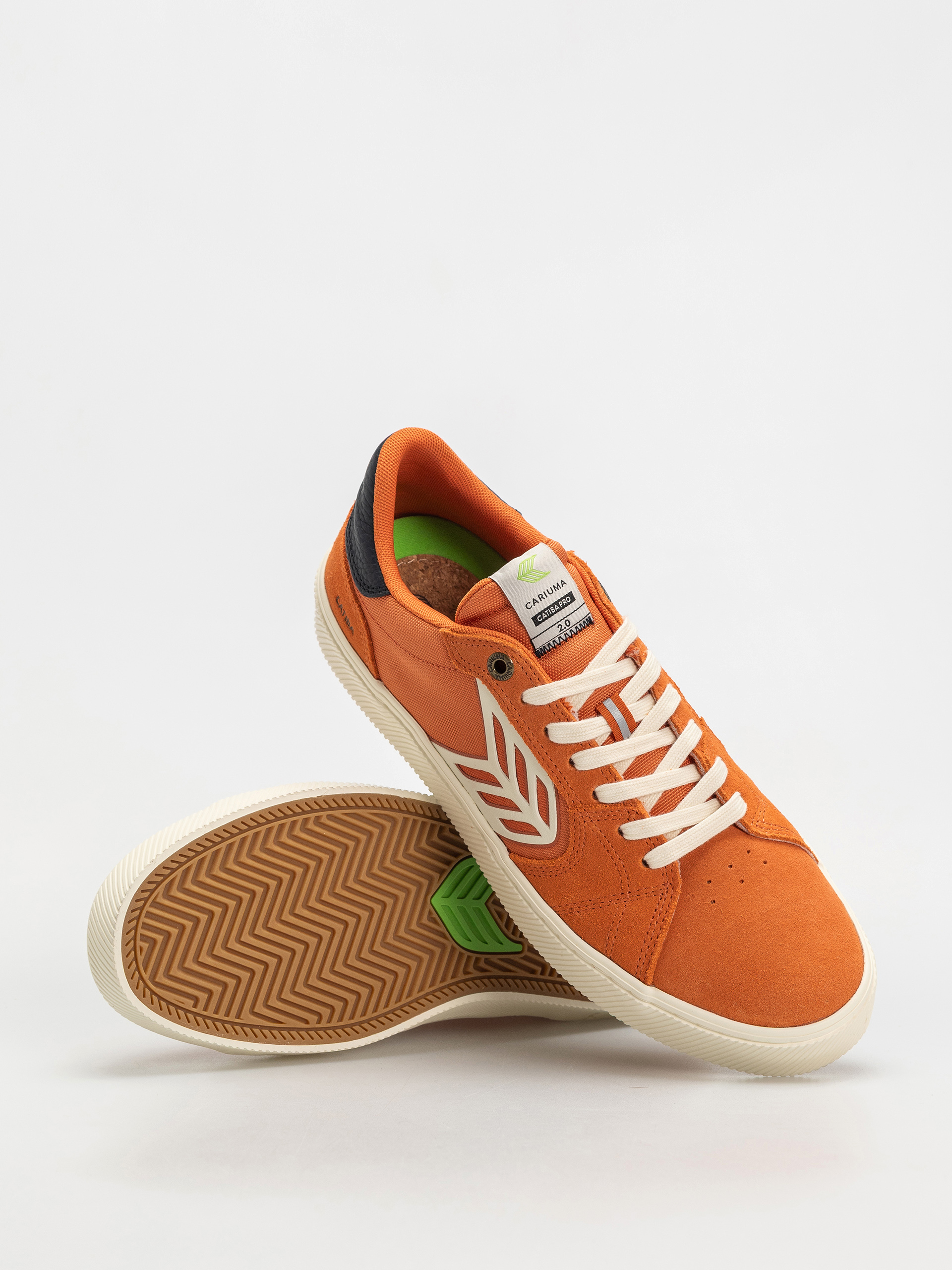 Pantofi Cariuma Catiba Pro 2.0 (burnt orange suede and cordura ivory logo navy)