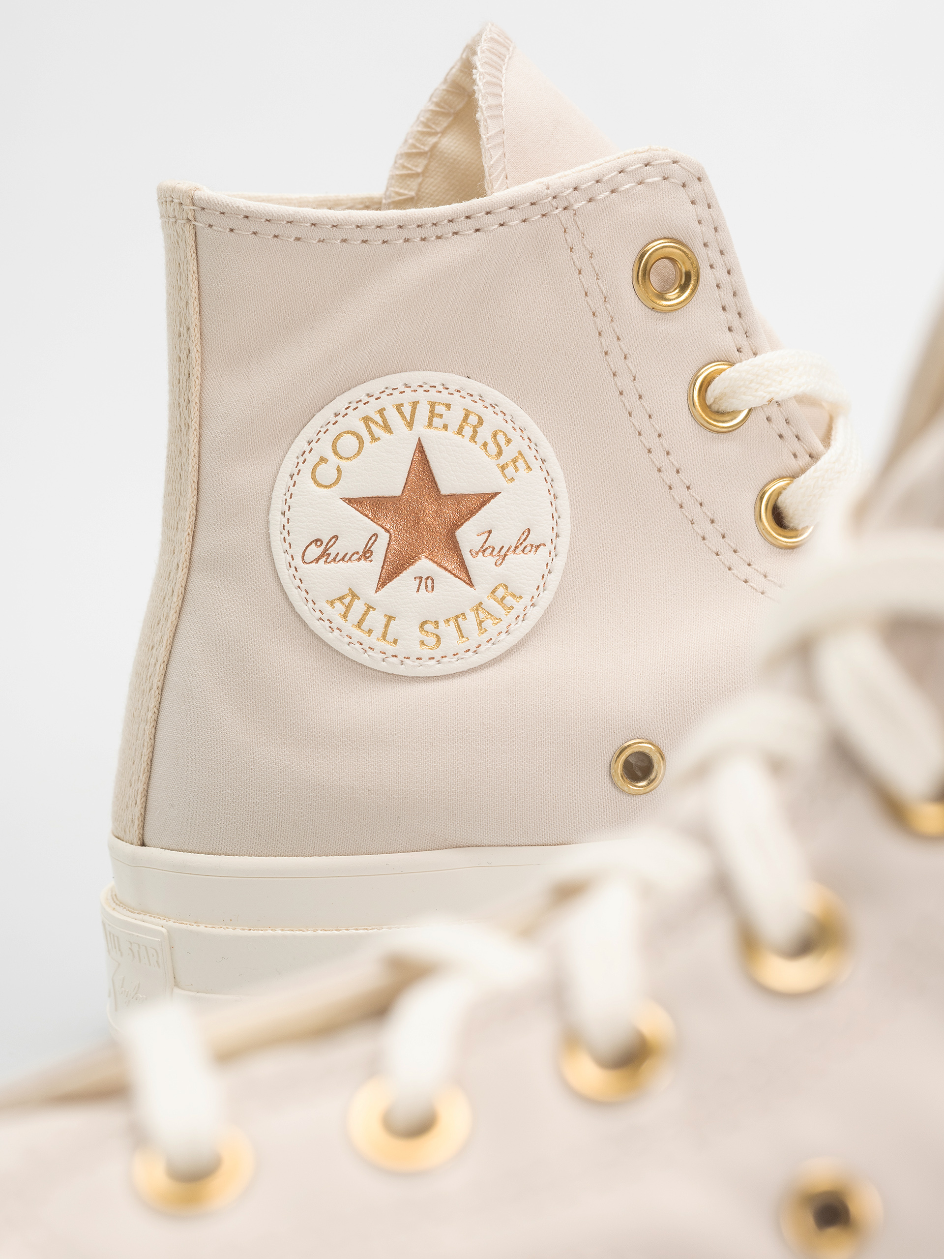 Teniși Converse Chuck 70 Hi (light dune/egret/black)