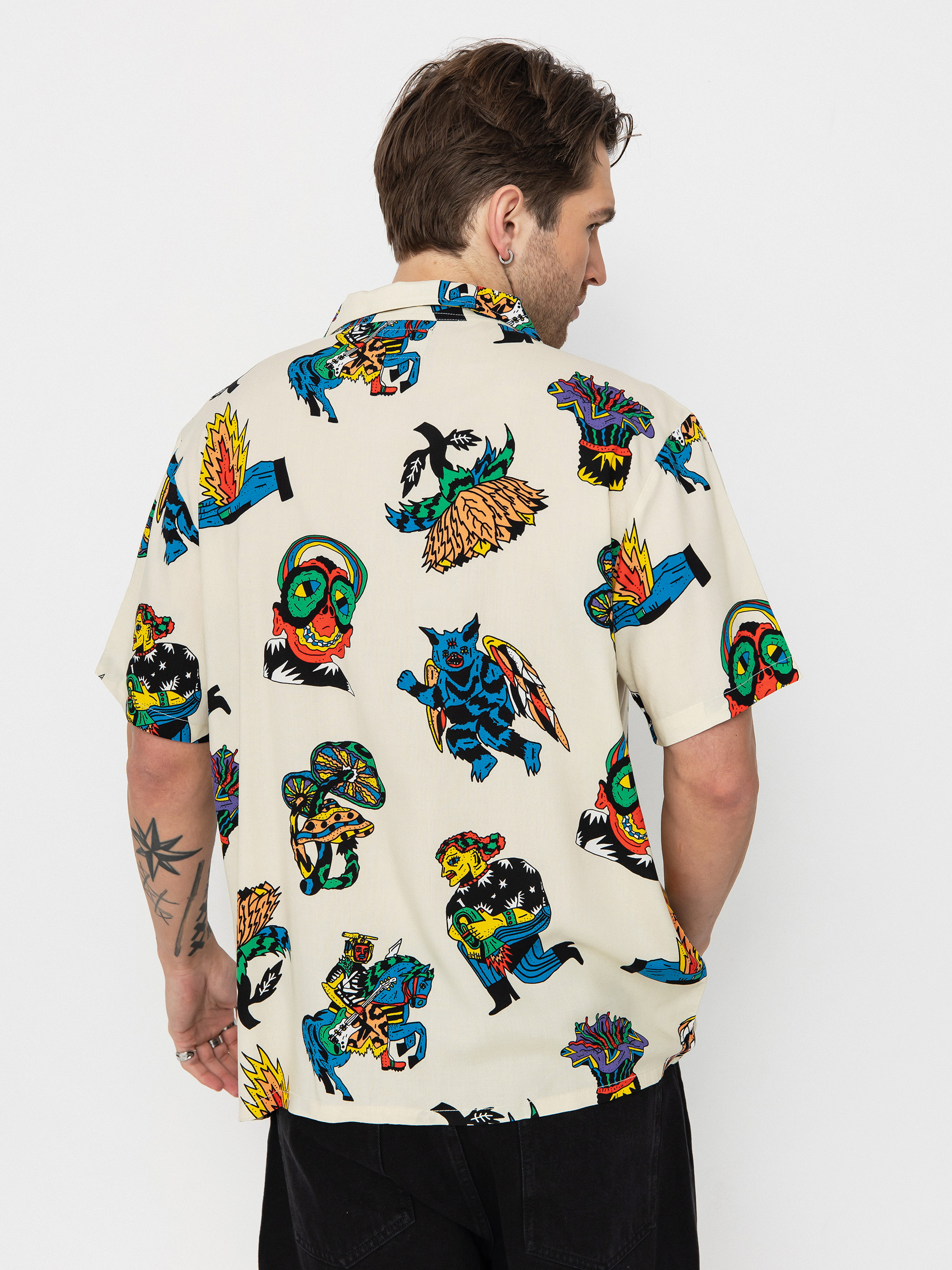 Cămașă Volcom Fa Bob Mollema (light beige)