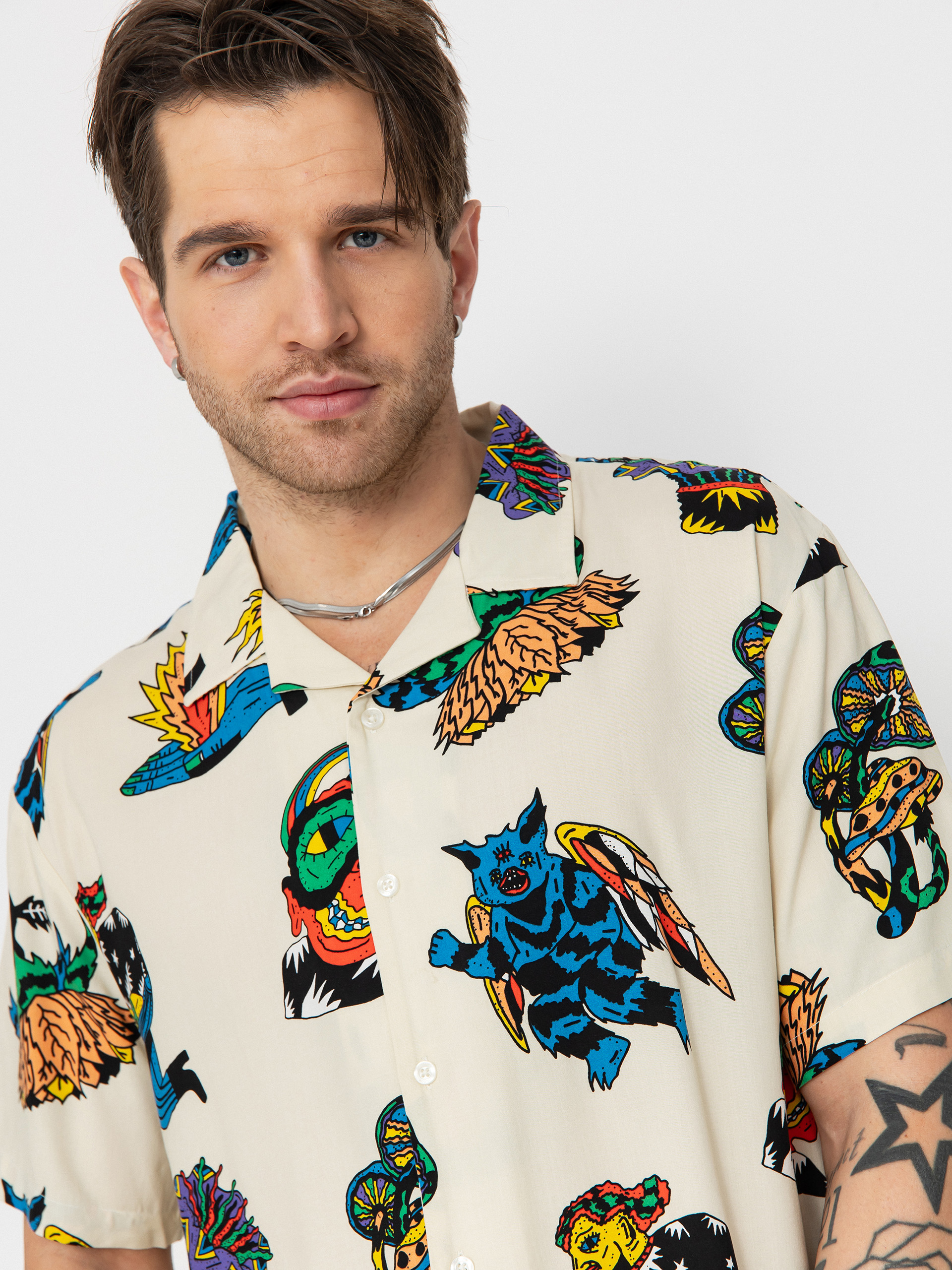 Cămașă Volcom Fa Bob Mollema (light beige)