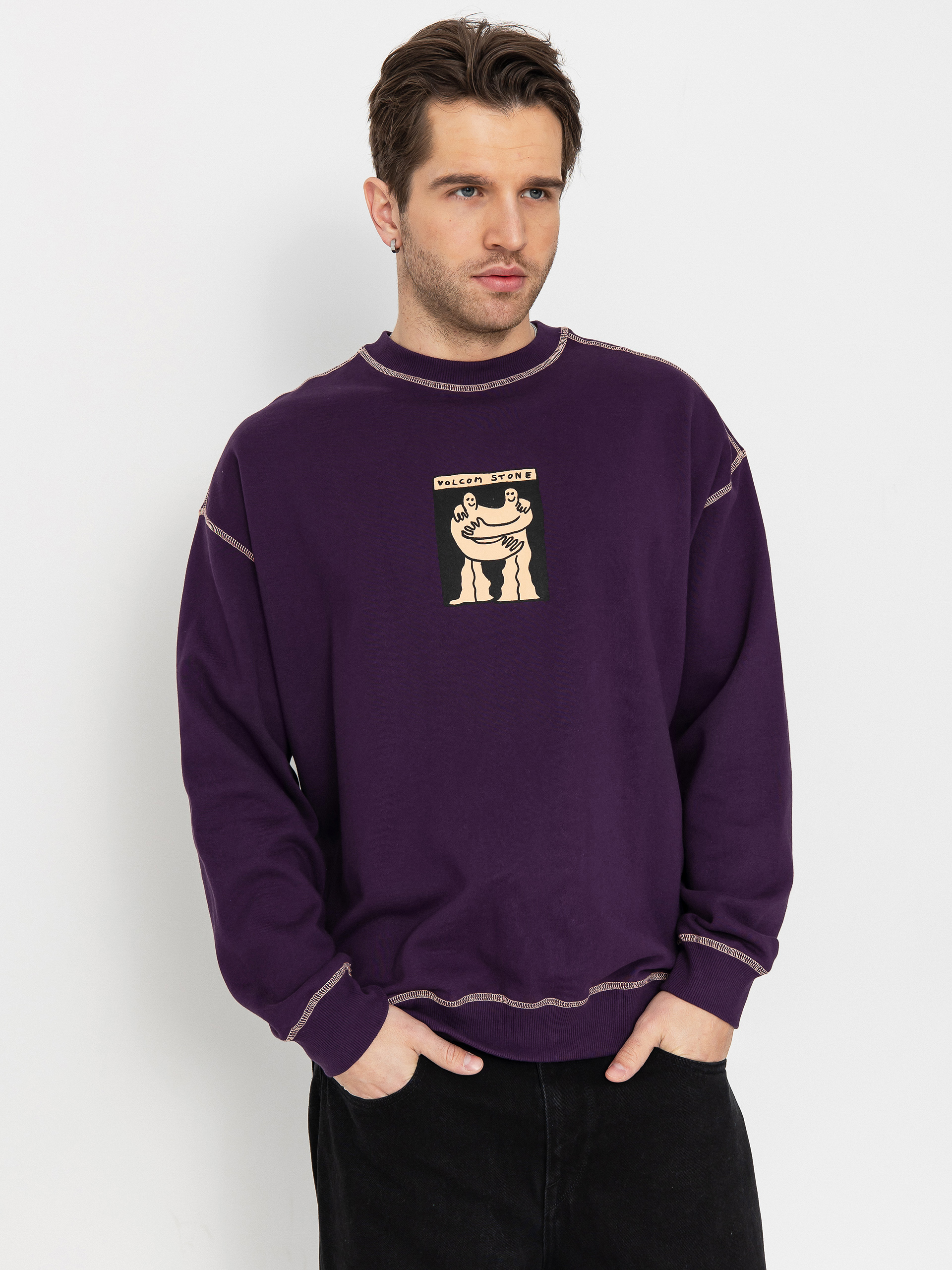Hanorac Volcom Podcol Crew (grape royale)
