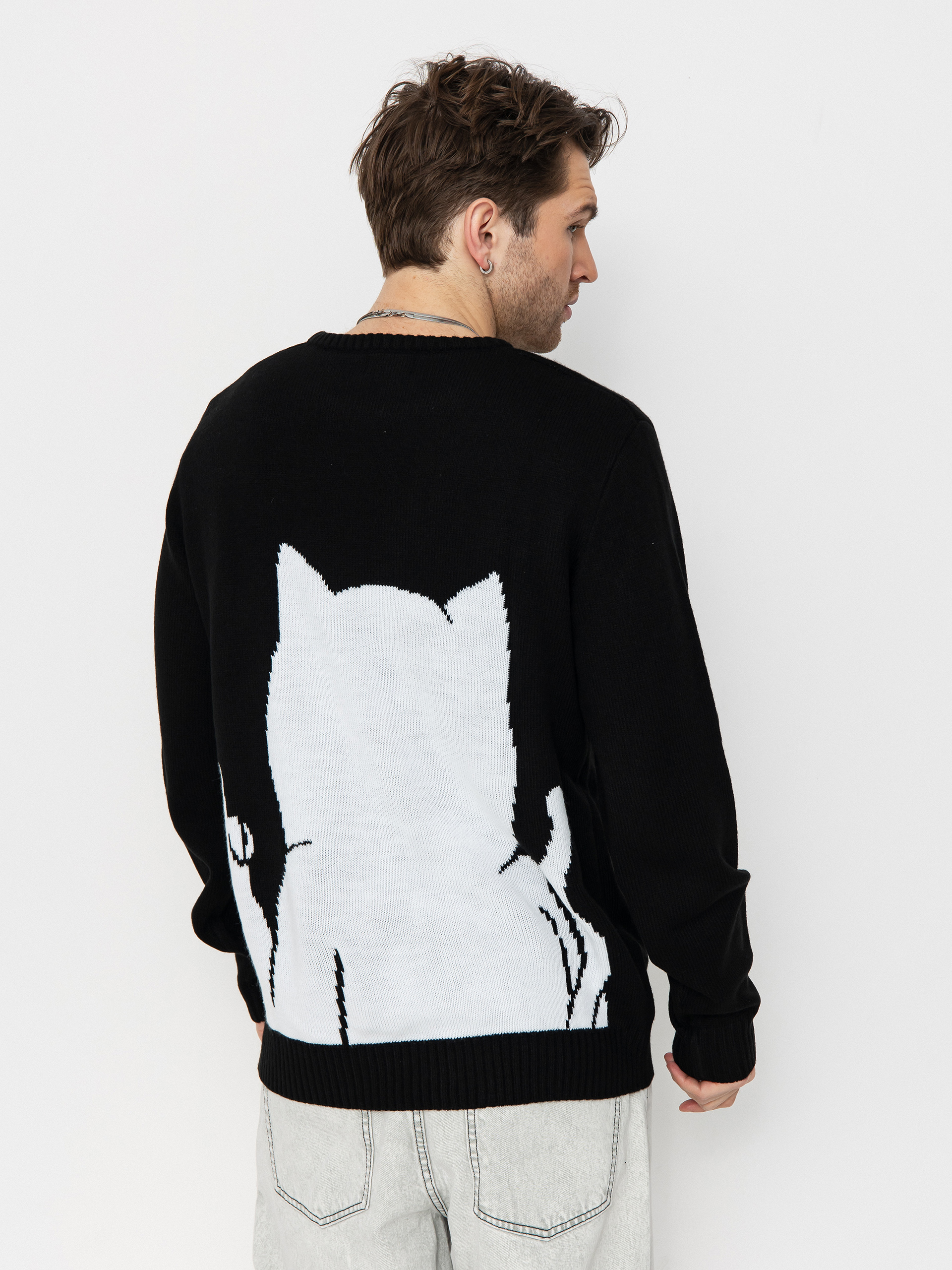 Pulover RipNDip Lord Nermal Flippy Knitty (black)
