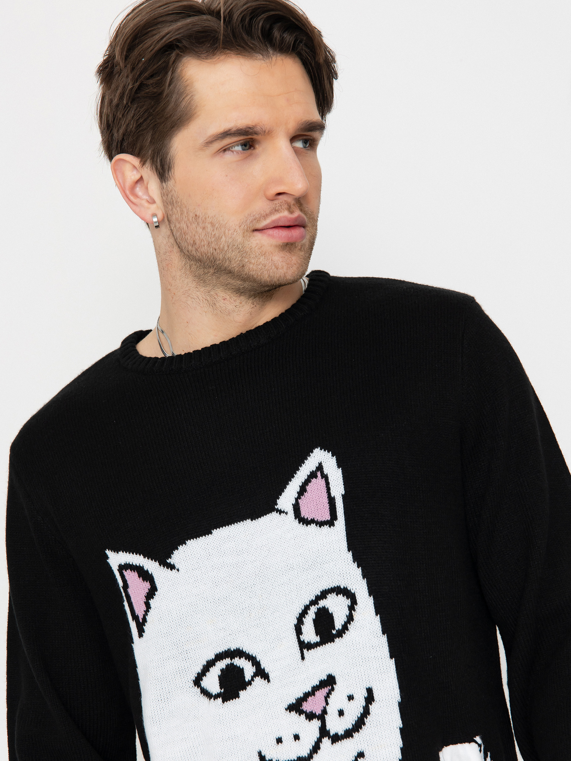 Pulover RipNDip Lord Nermal Flippy Knitty (black)