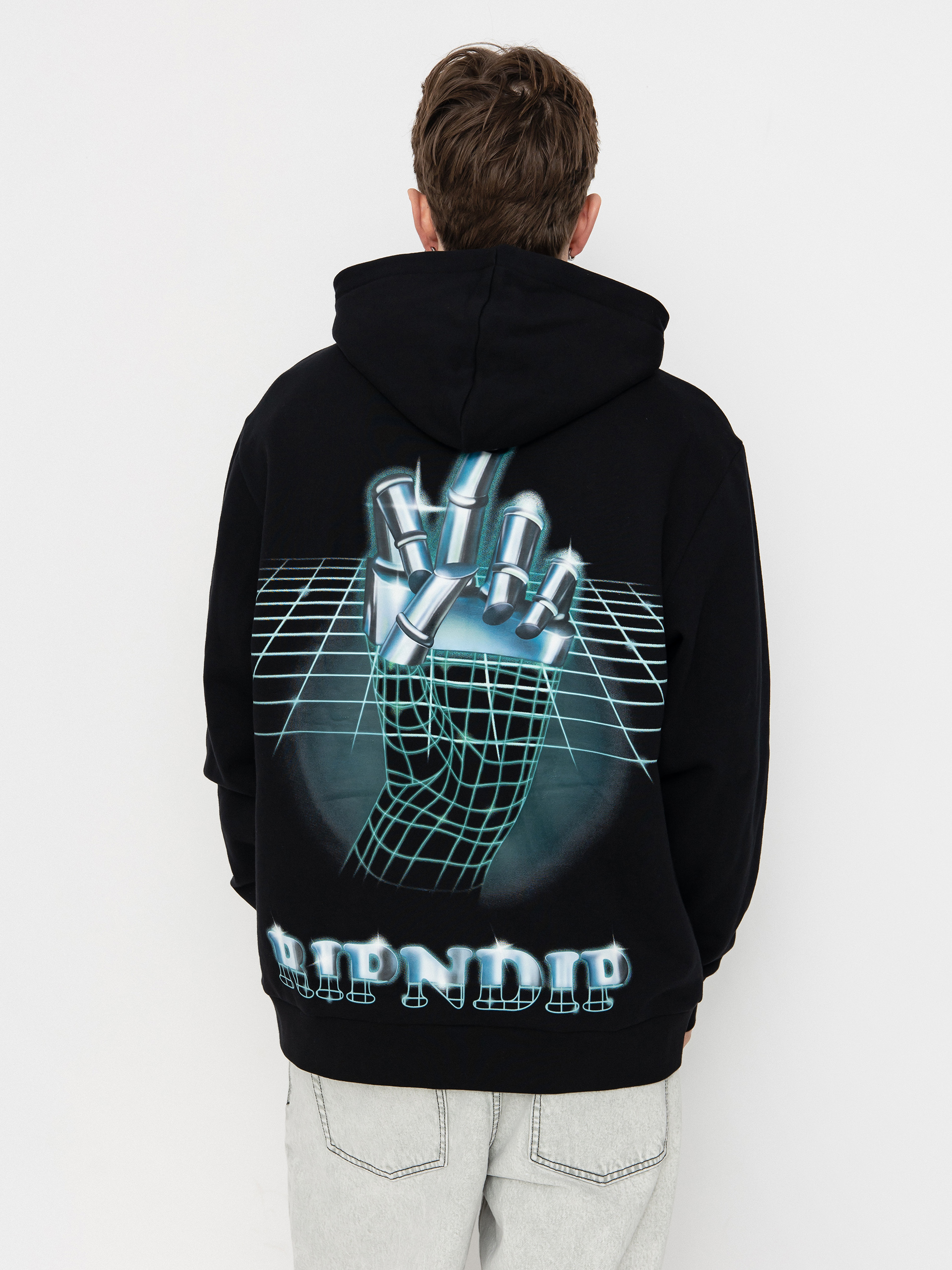 Hanorac cu glugă RipNDip Afterlife HD (black)