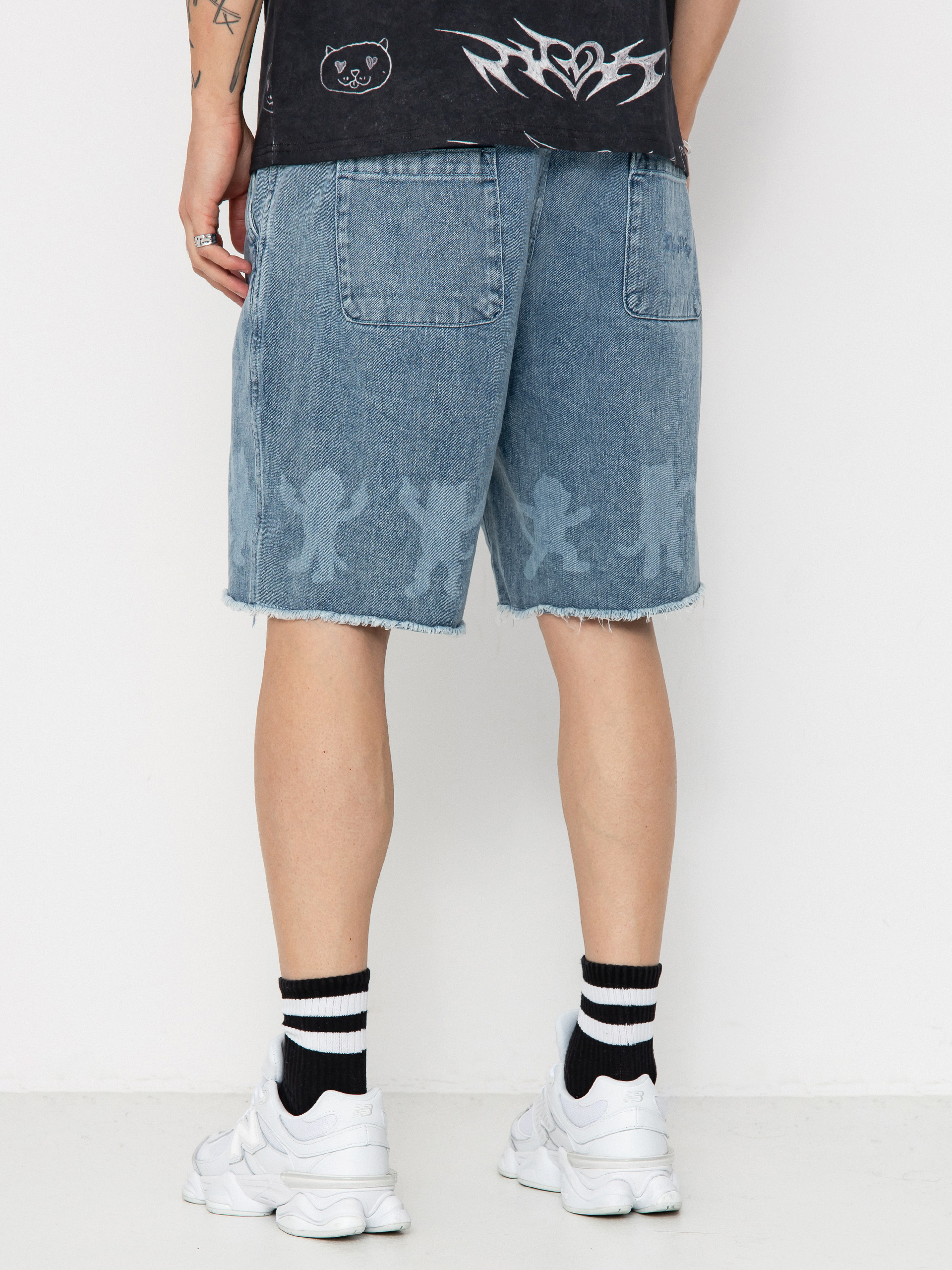 Pantaloni scurți RipNDip Cosmic Nerm (medium wash)