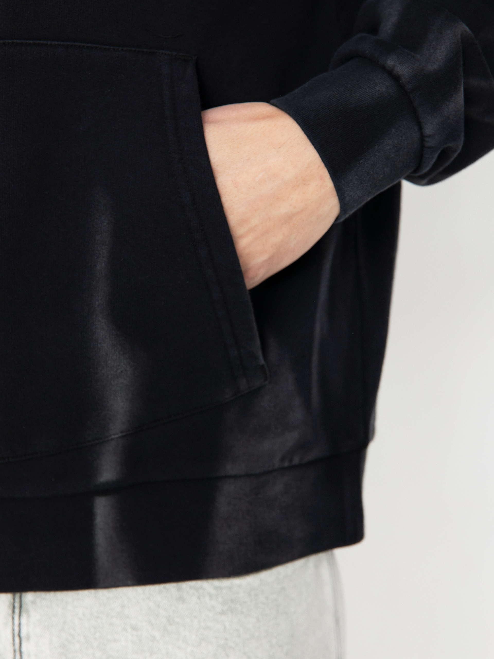 Hanorac cu glugă RipNDip Ripnlit HD (black vintage wash)