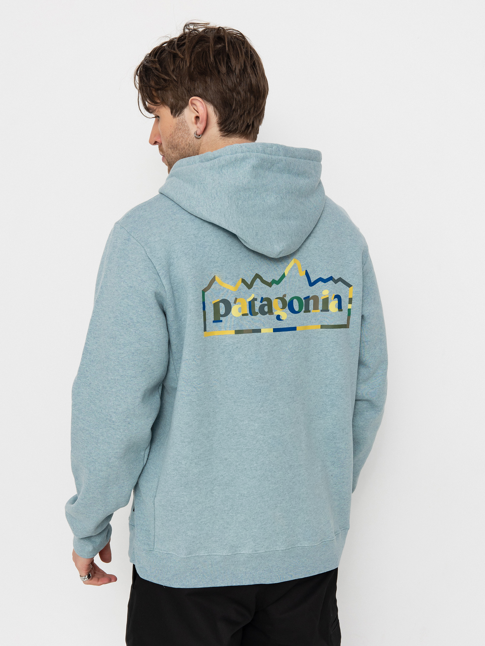 Hanorac cu glugă Patagonia Unity Fitz Uprisal HD (thermal blue)