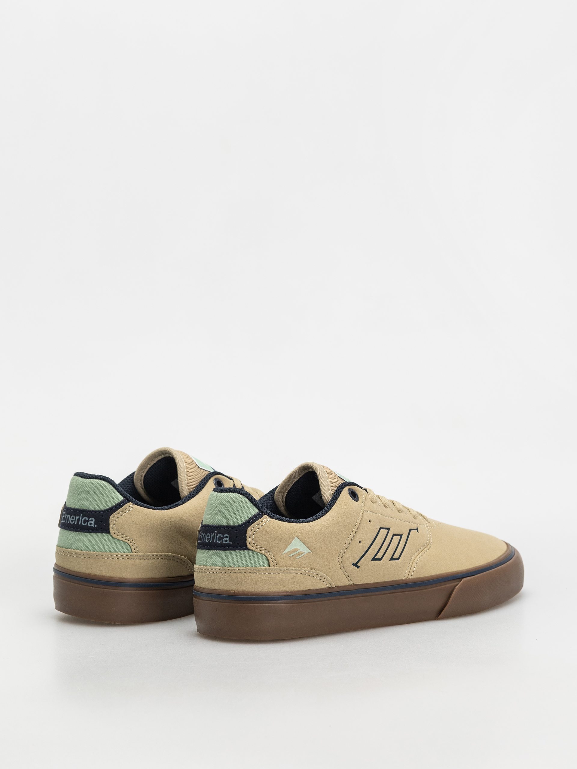 Pantofi Emerica The Low Vulc (tan/blue/green)